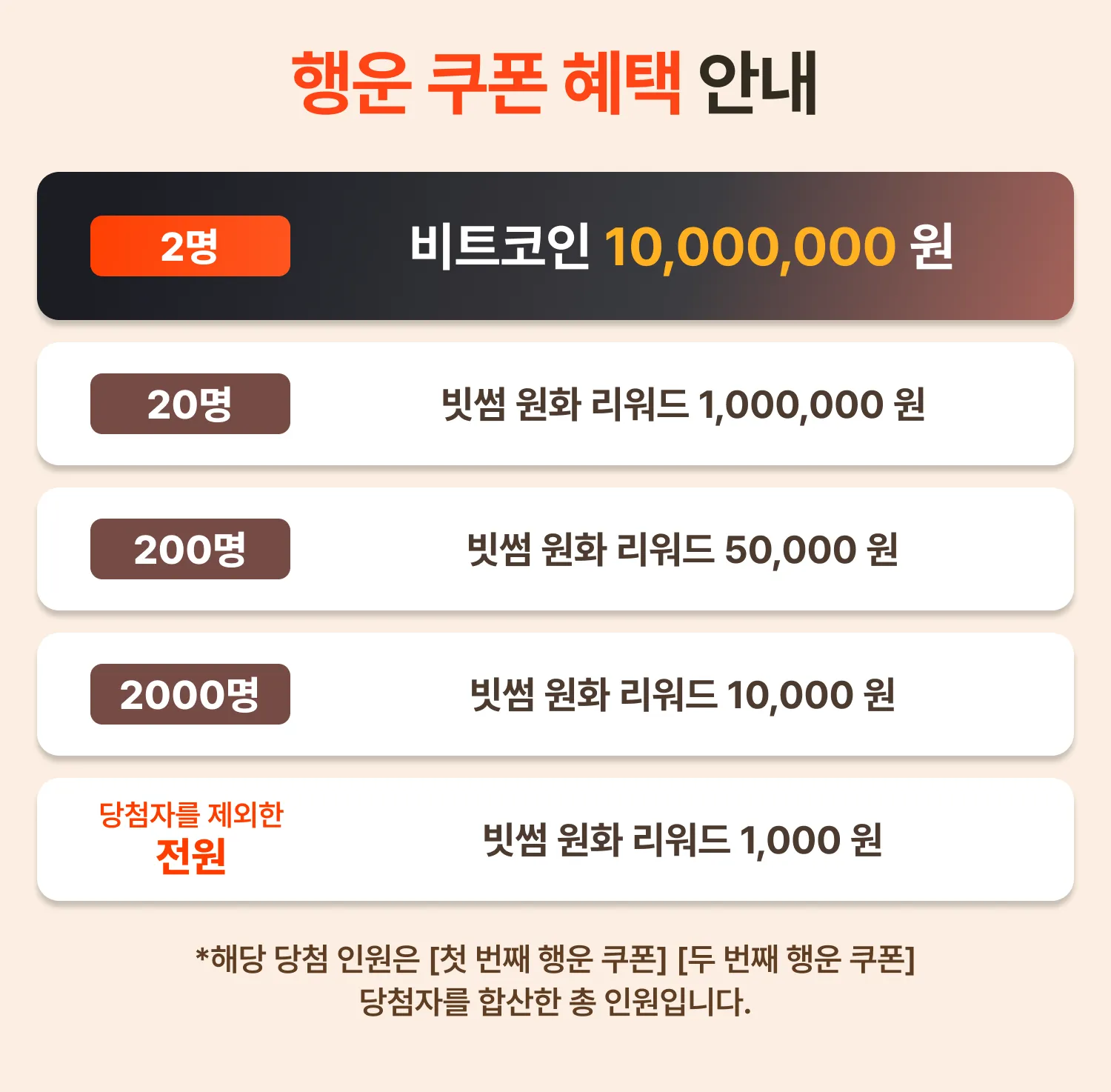 빗썸 행운 맛집 이벤트🍀| 캐치테이블