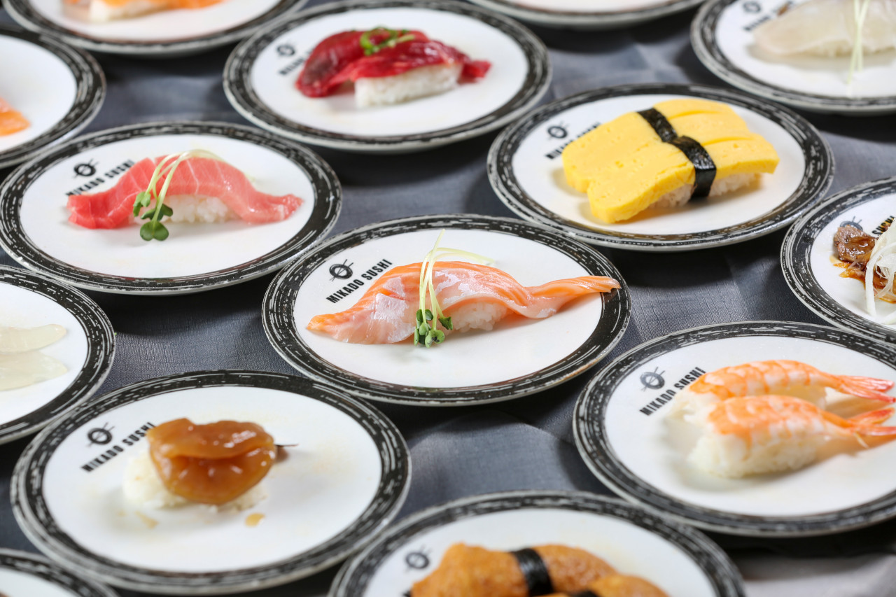 Mikado Sushi selection with over 70 varieties