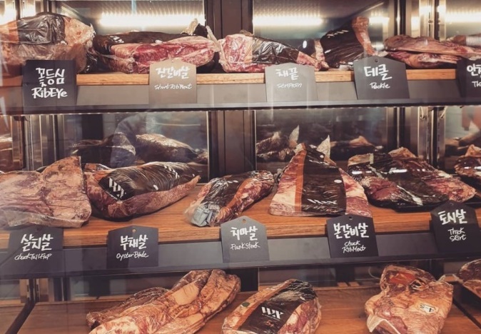 Sangwoo Garden premium wagyu in private room setting