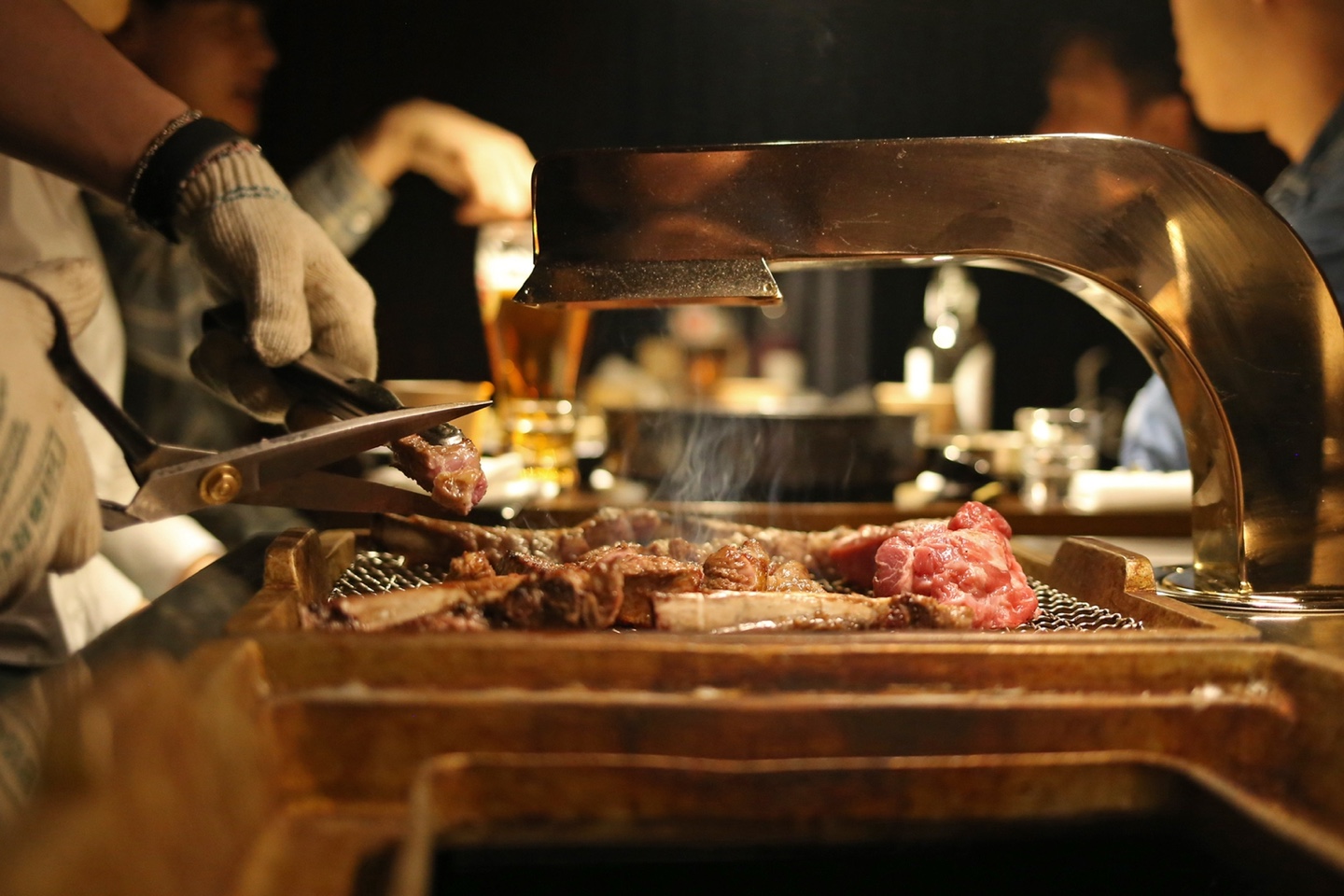 Euljiro HOIKWAN charcoal grill bar setup