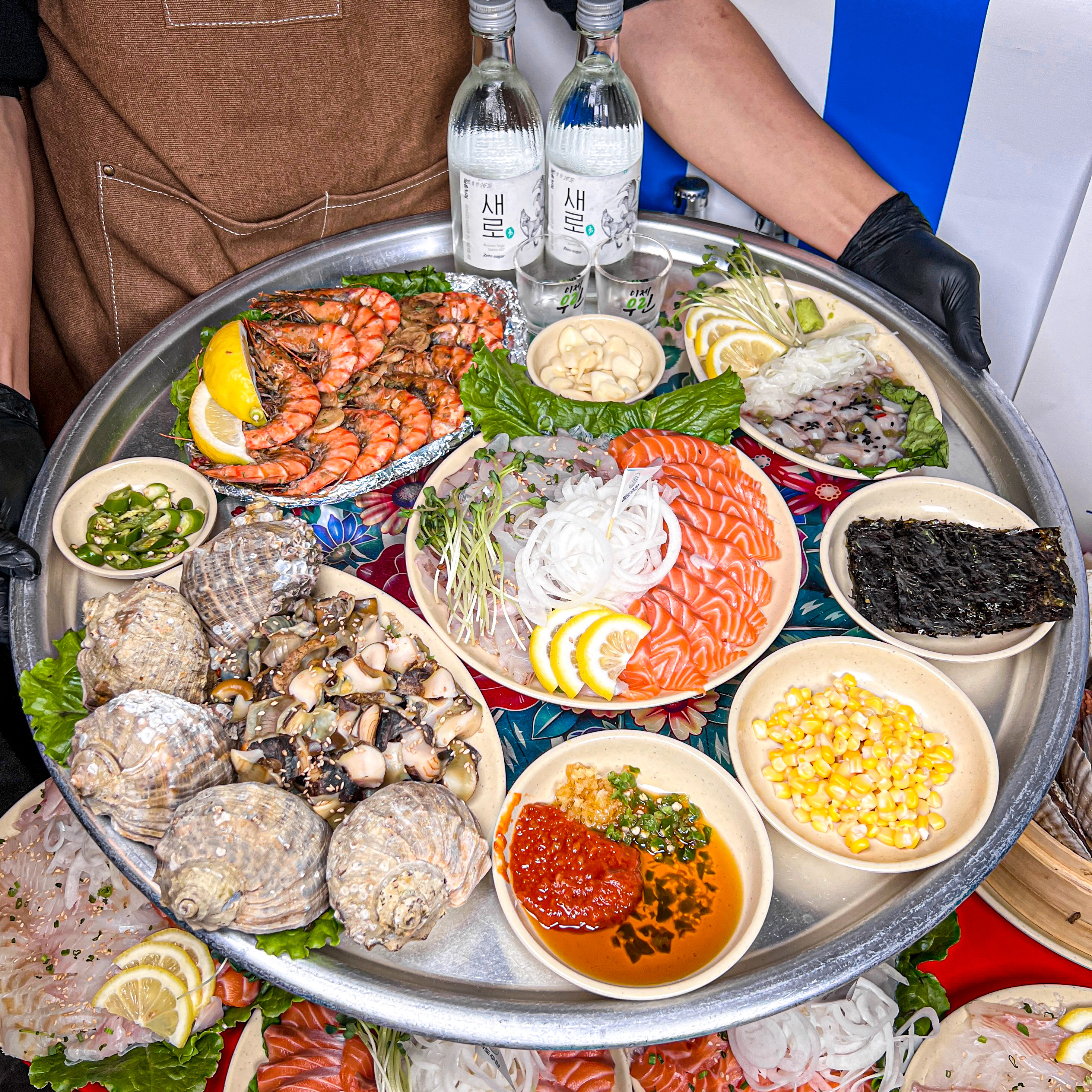 Pado Seafood Bongmyeong Branch—懷舊海鮮酒館，供應生魚片拼盤