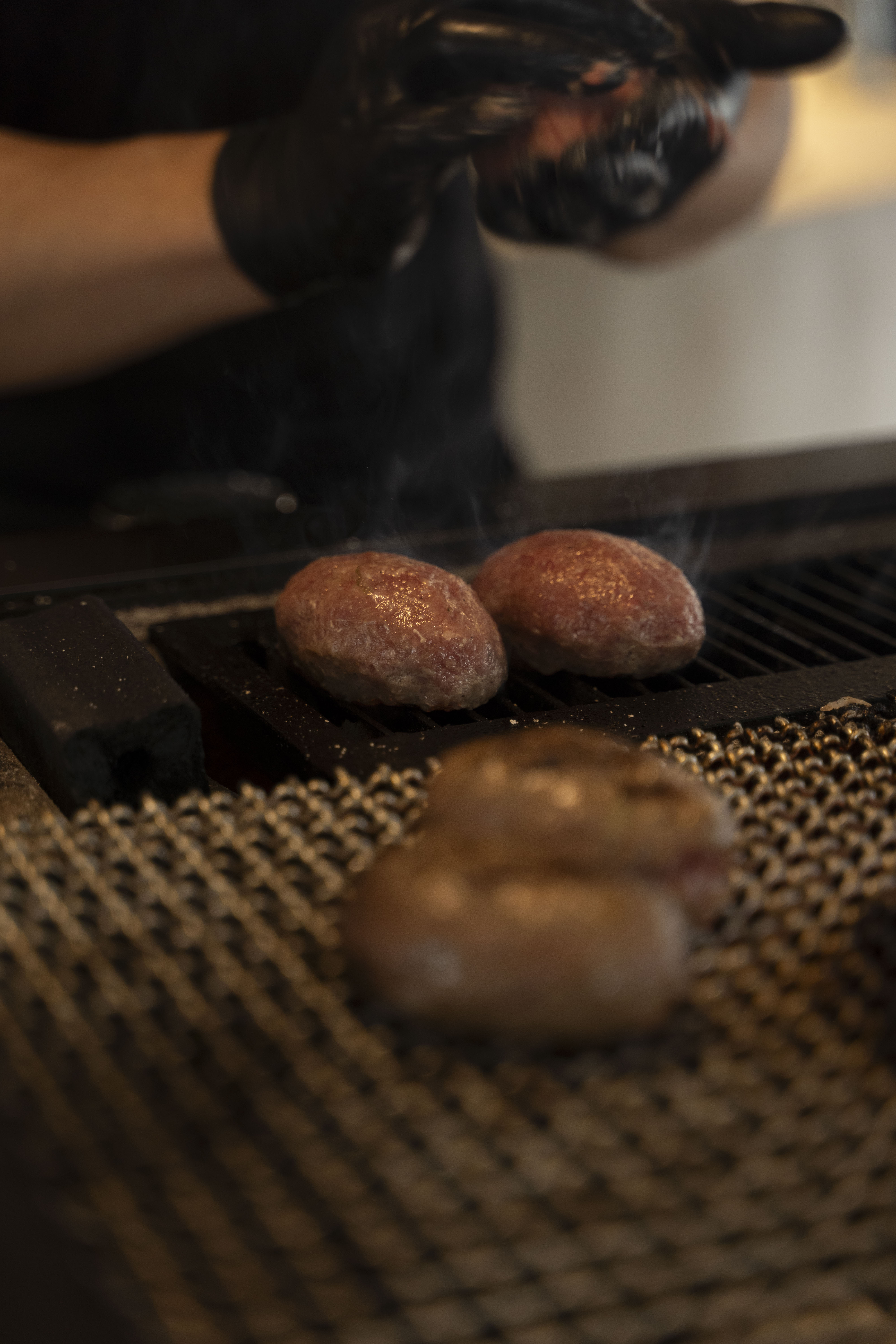 Hikinikutocome Dosan charcoal-grilled Hamburg steak and donabe rice