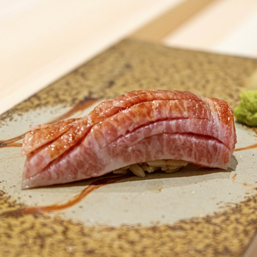 Sushi Haru Sinsa Edomae omakase with precise nigiri