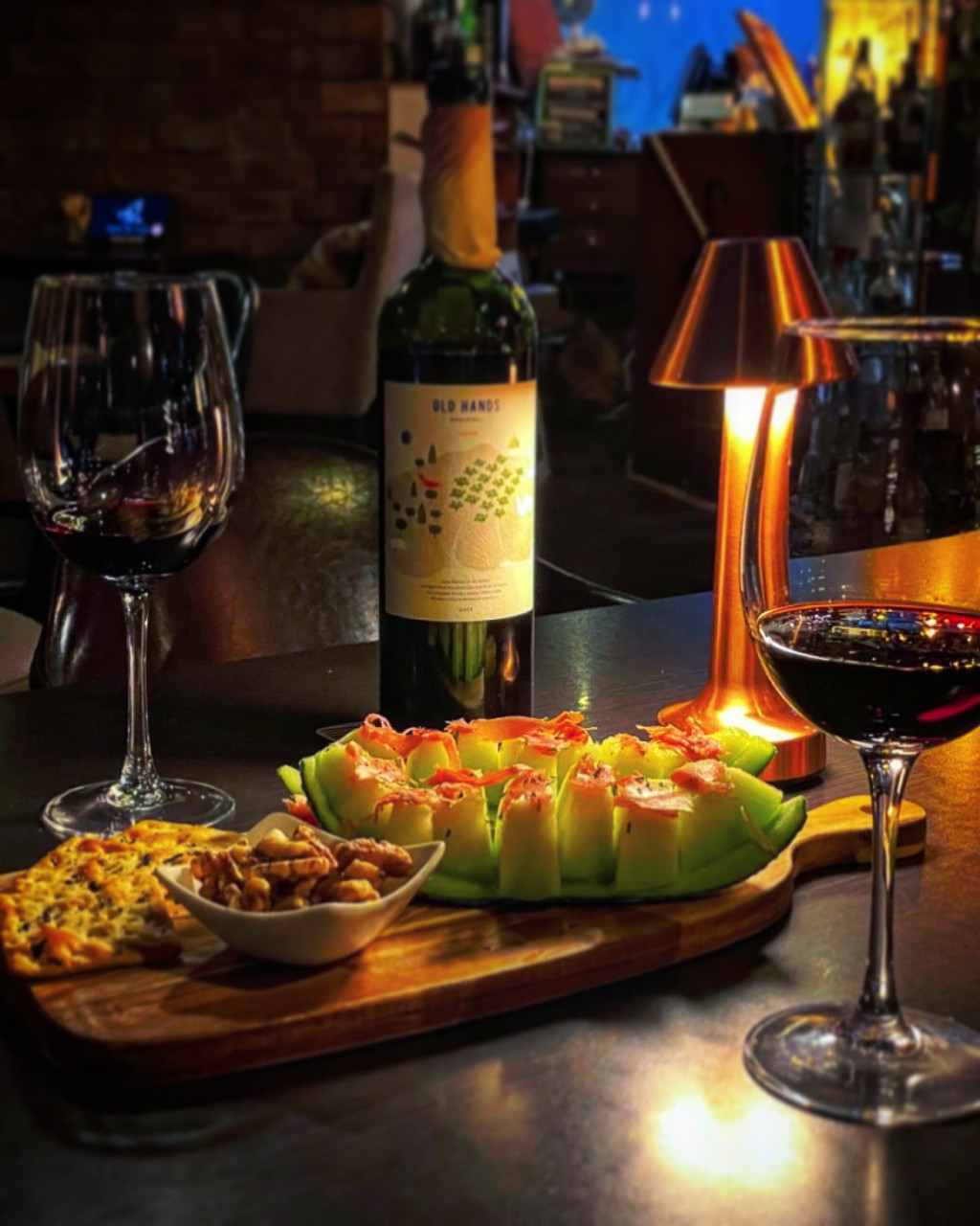 Vanilla Sky Lounge night view cocktails over Seoul