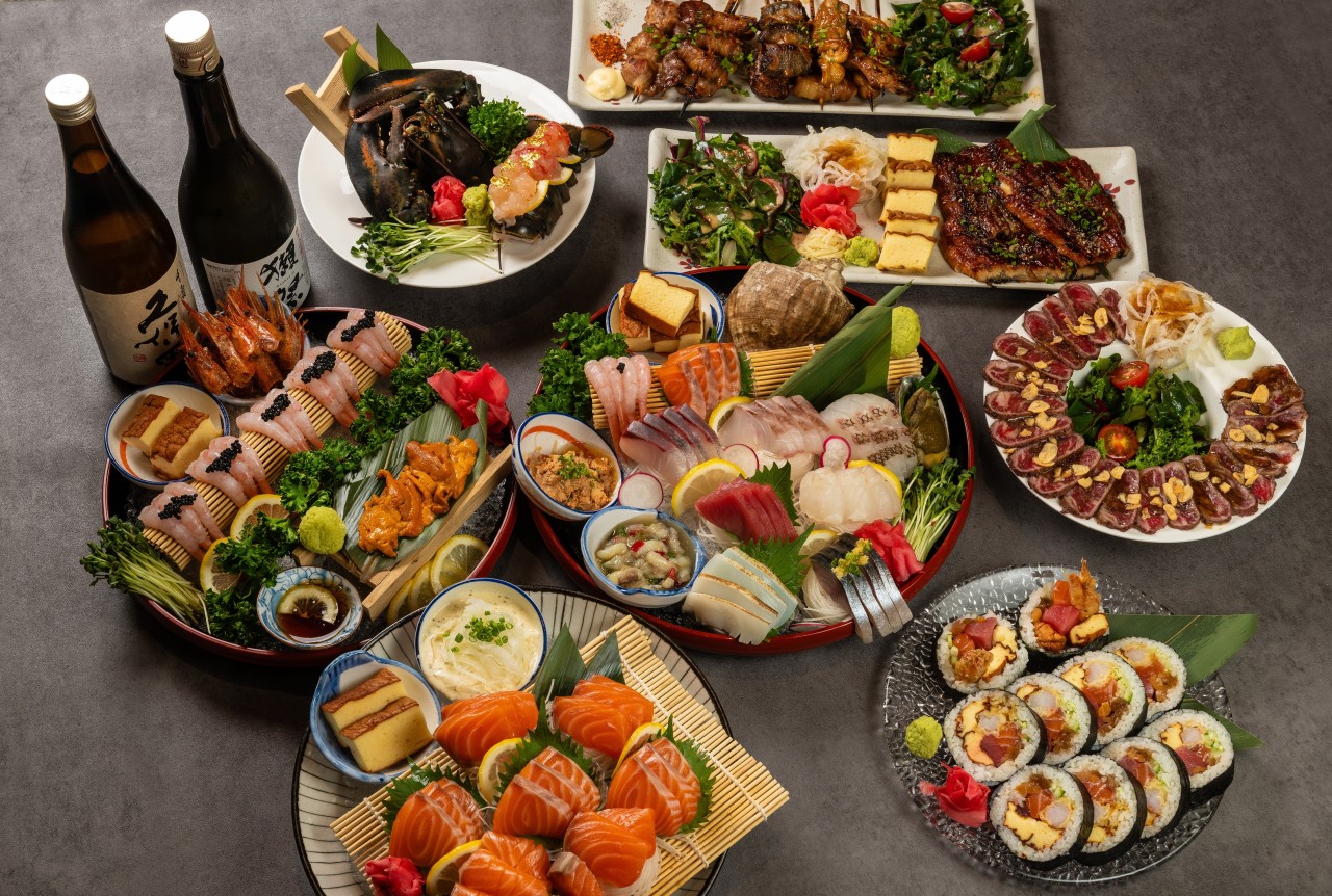 Momiji Jamsil Bangi sashimi set in luxe interior