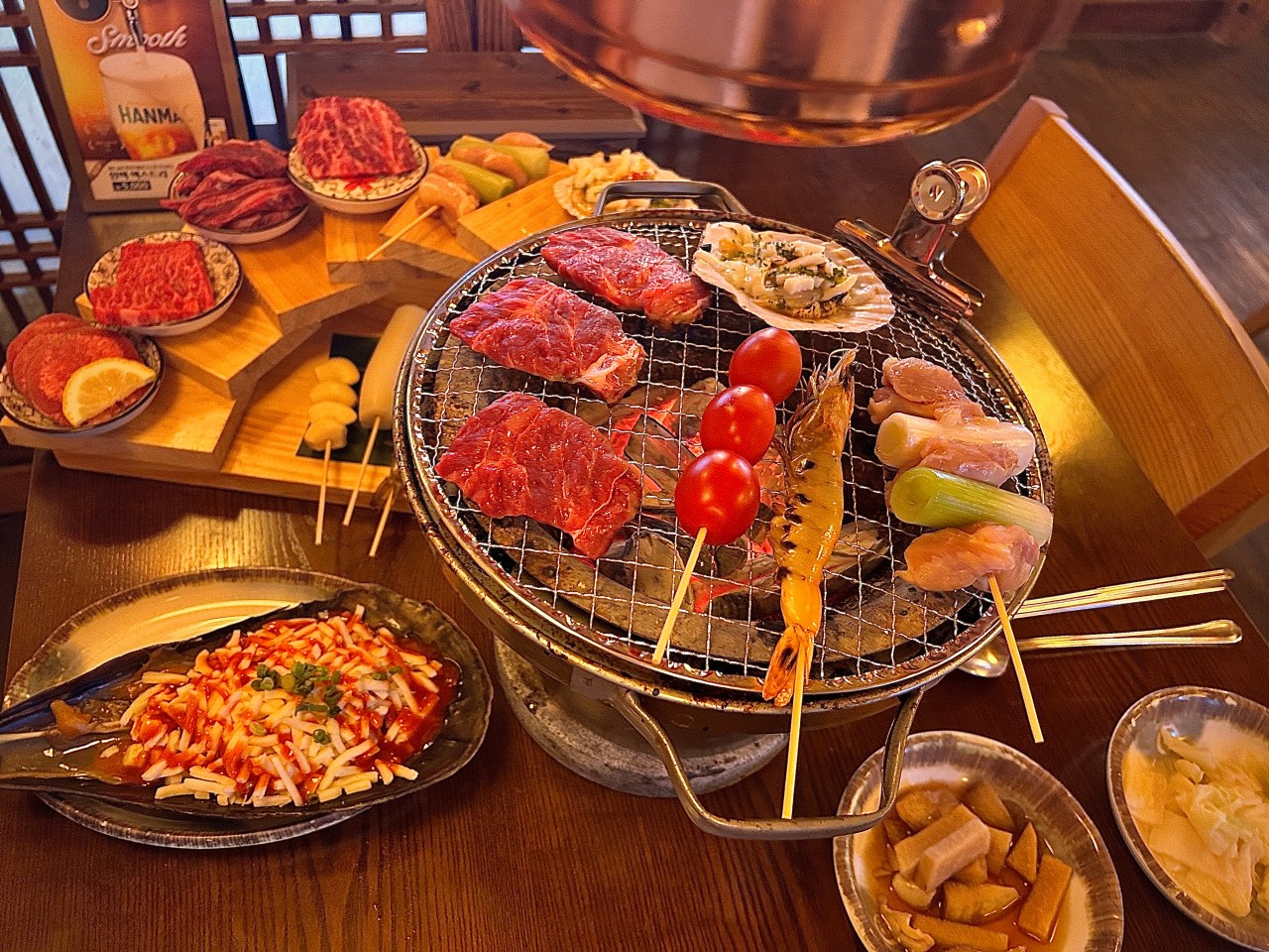 Yakiniku Soseol MB7-9 wagyu on grill