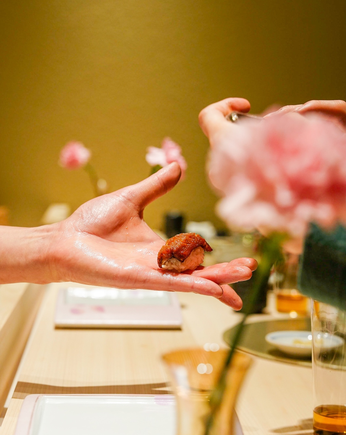 Sushi IRO omakase progression with nigiri and small plates