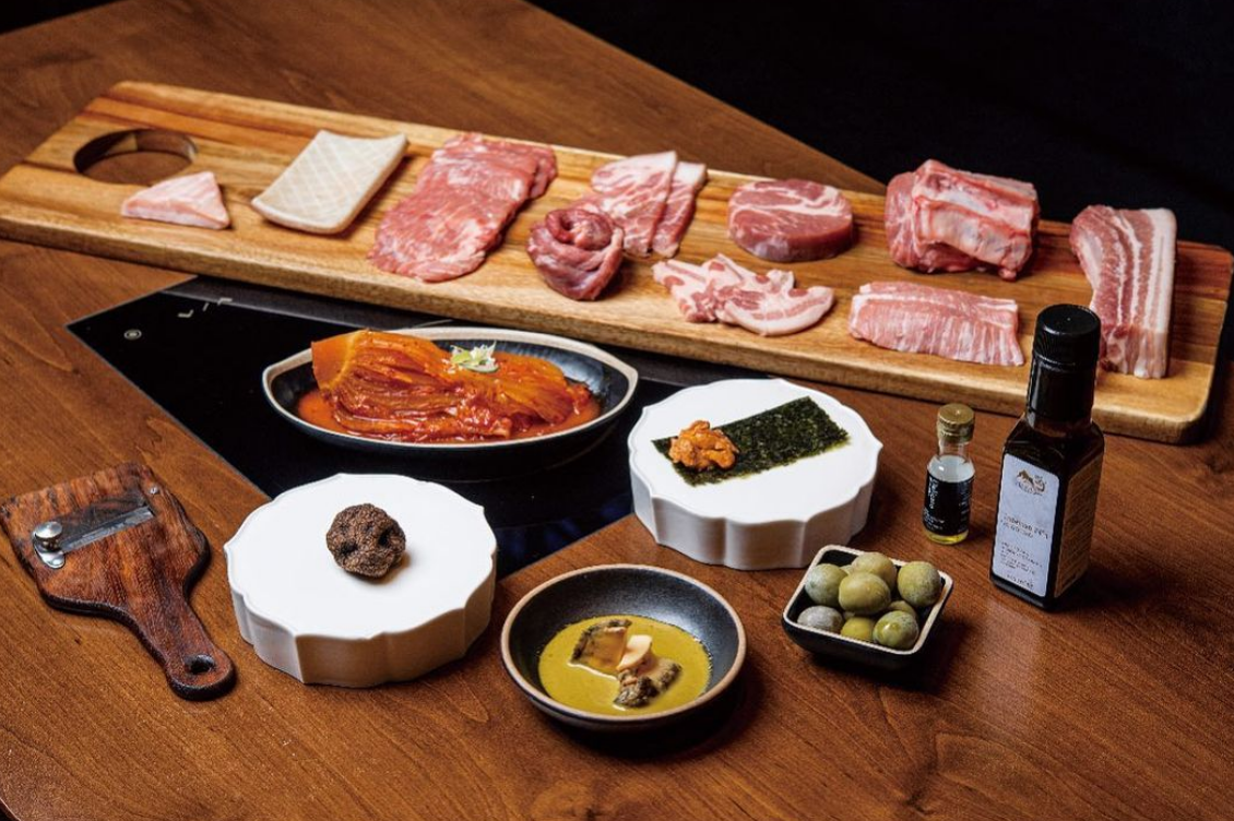 Yukiljeom Pork Dining omakase counter with curated pork courses