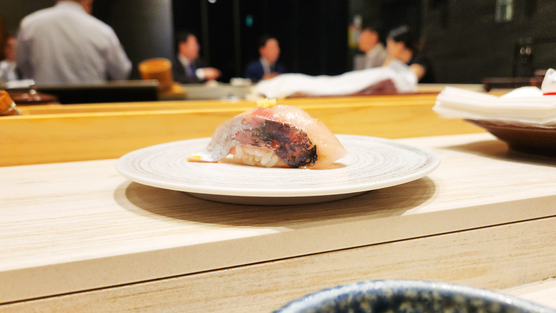 Sushi Sanwon gung omakase plating in Gwanghwamun