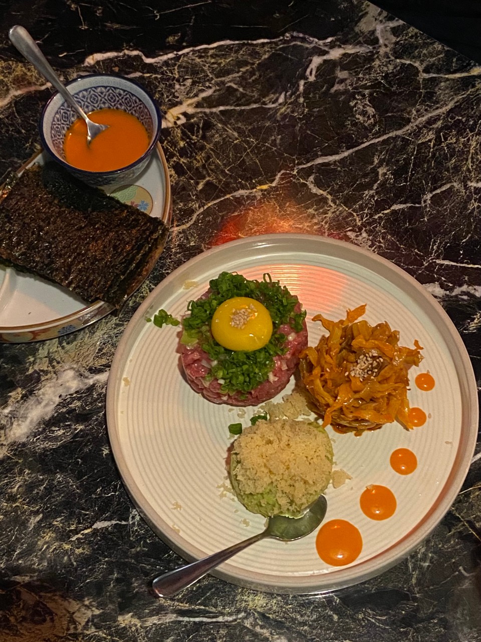 Pocha 103ho fusion Chinese mala hot pot and chili shrimp