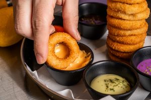 Seoul Forest Grape Pizza signature pies on rustic table