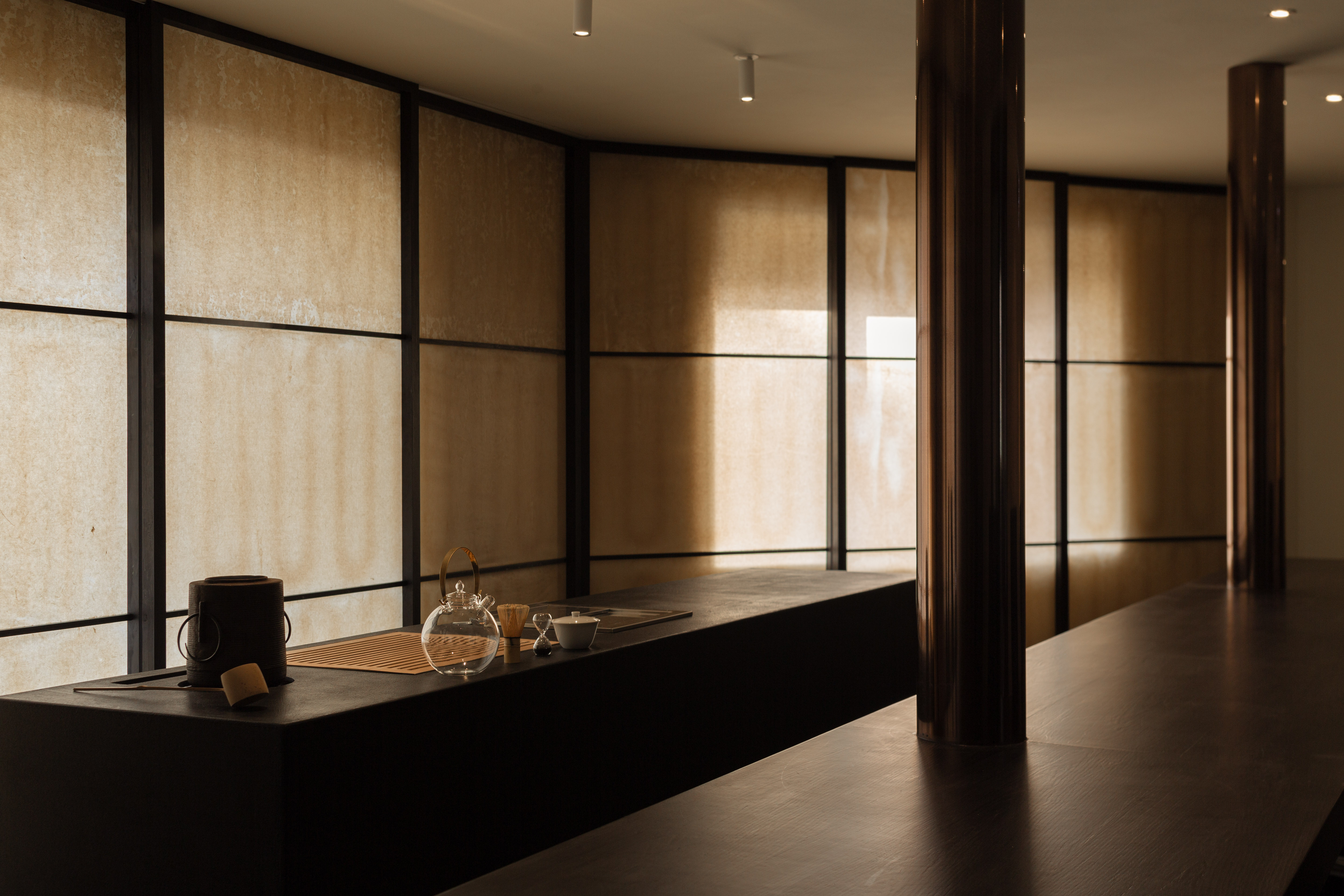 Meule casual Korean course with seasonal garnishes