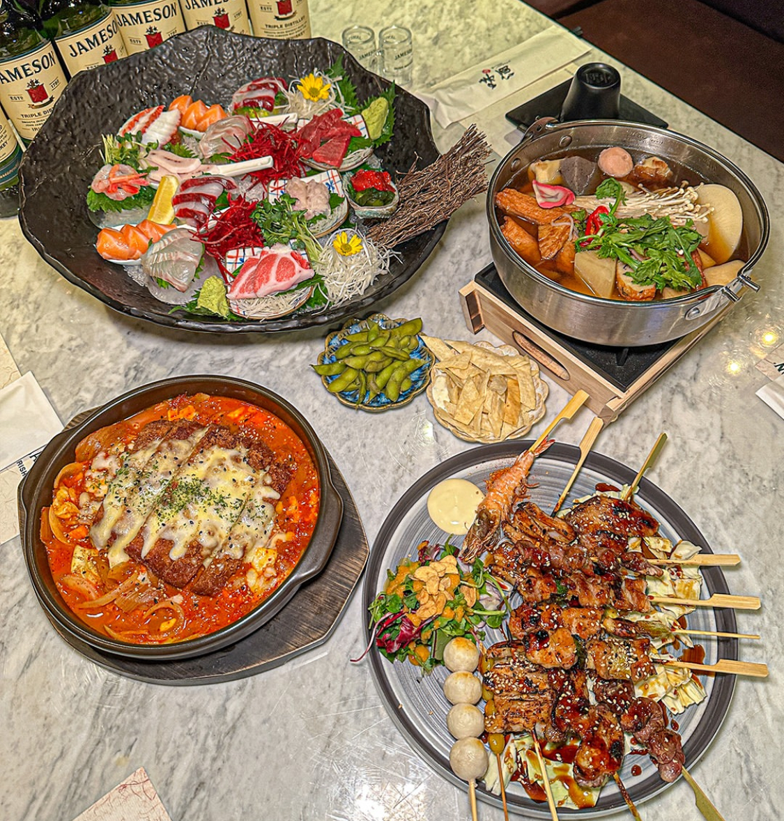 Private room izakaya setting at Izakaya Miju