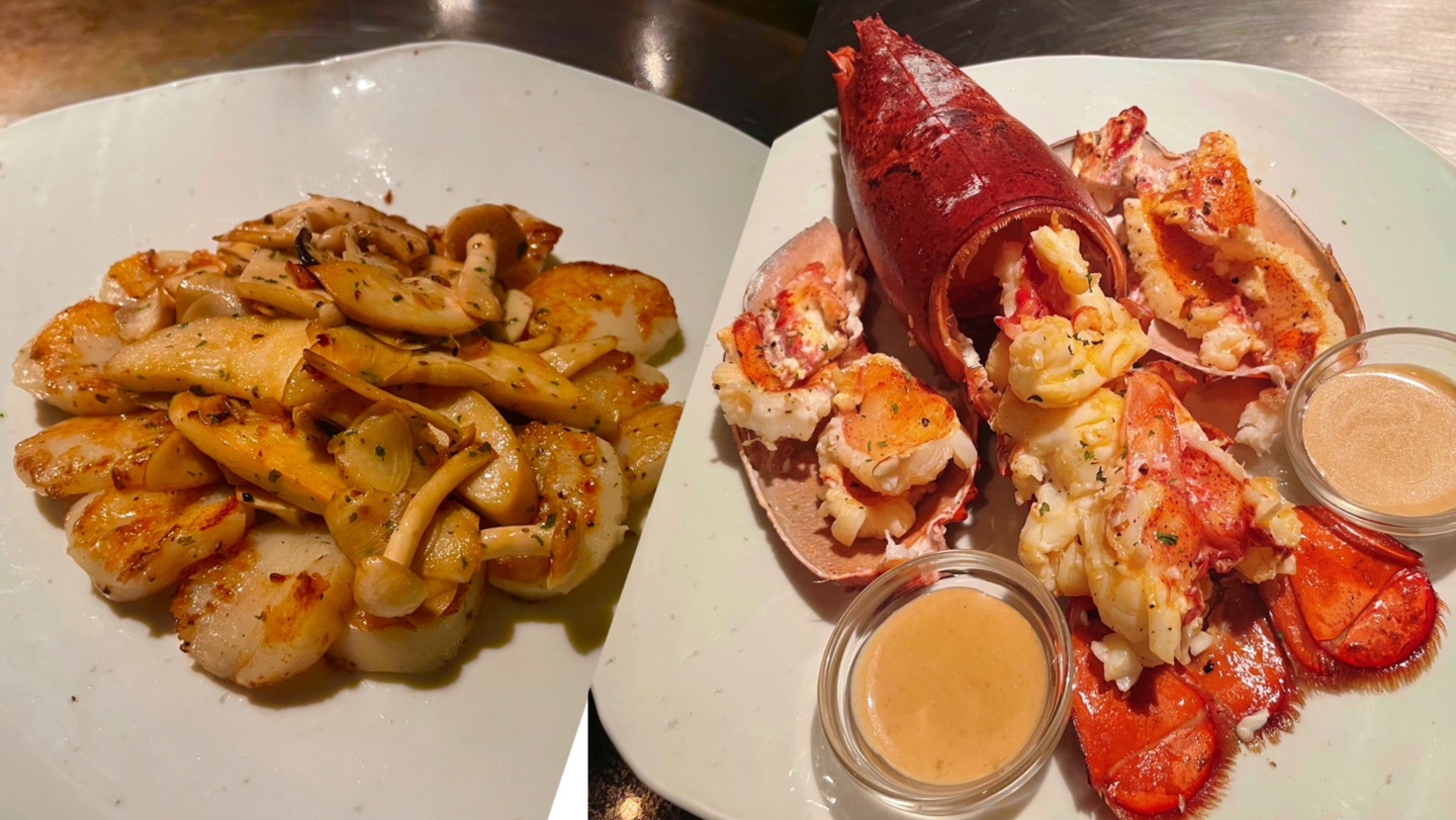清潭鐵板燒，主廚燒烤龍蝦及韓牛
