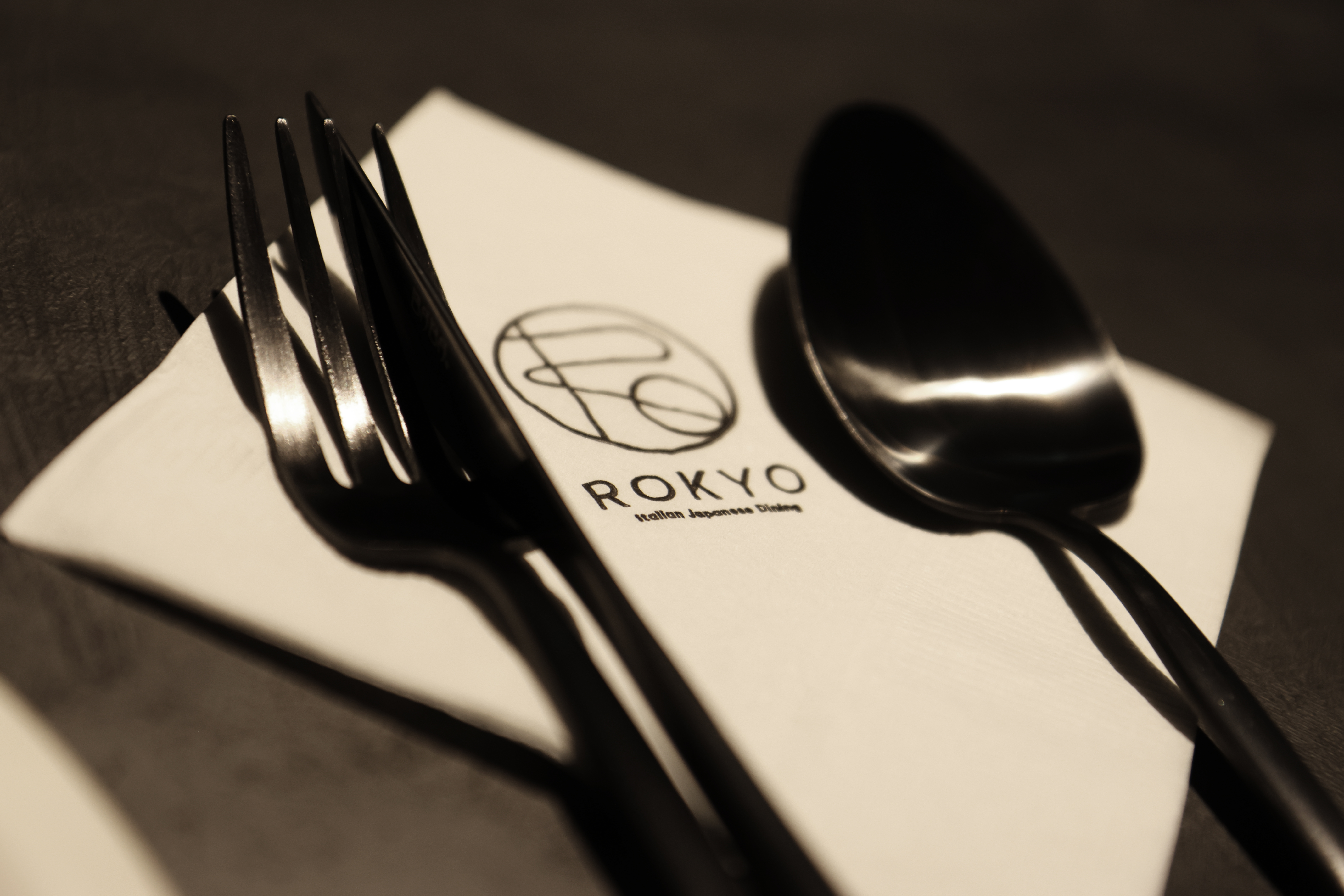 Rokyo's Italian-Japanese plates in a calm private room