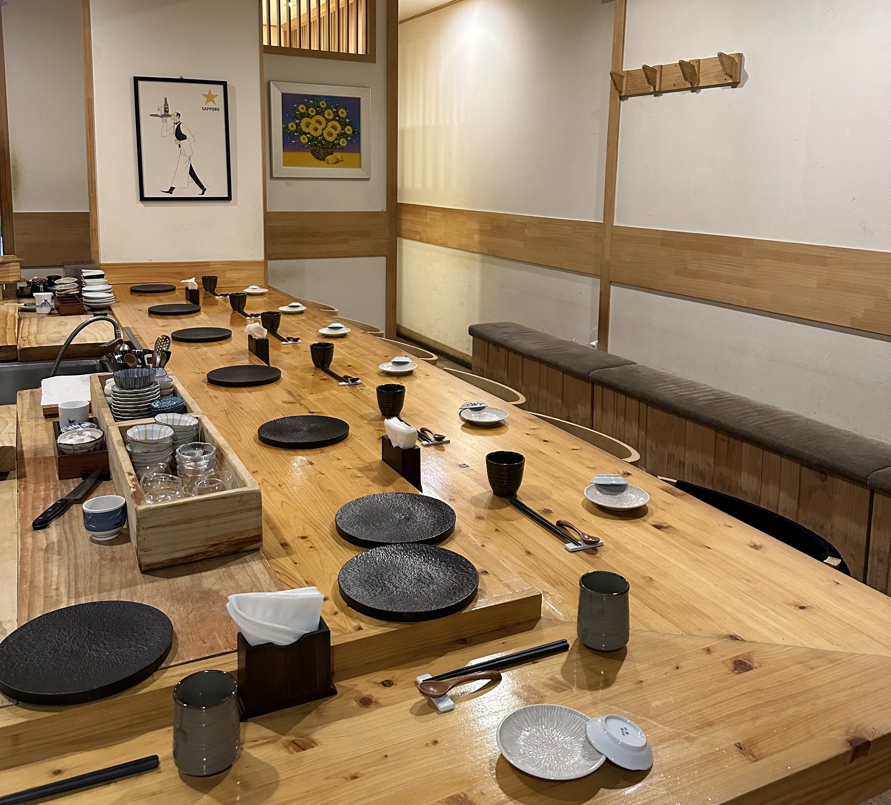 Sushi Makase 南部总站店，料理与清酒搭配