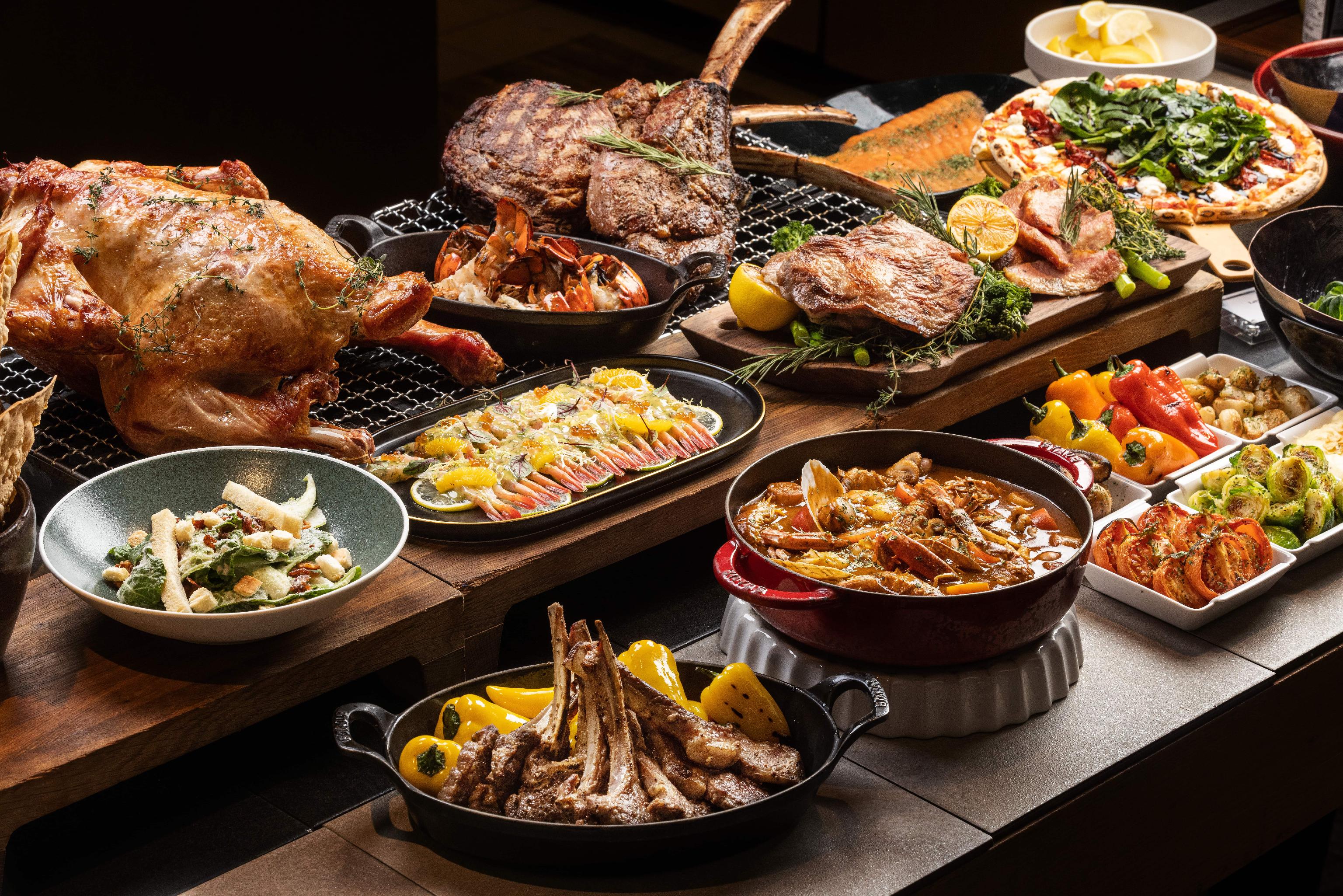 Tavolo24 buffet with East Gate view