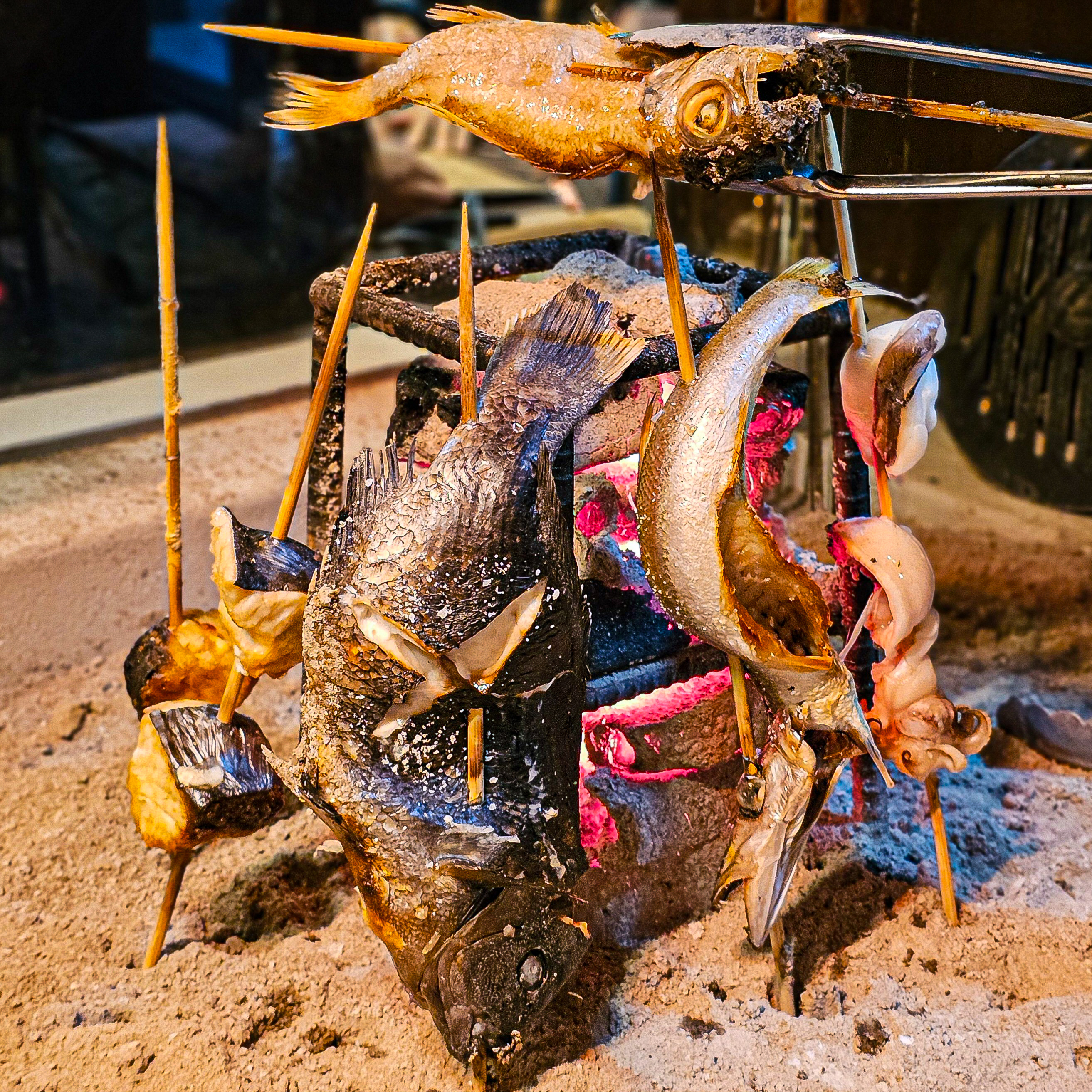 Aji Sindang irori-yaki grill and beer-friendly plates