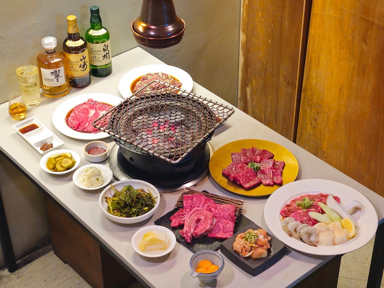 Uzik Seoul Mapo hanwoo 1++ course with charcoal grill