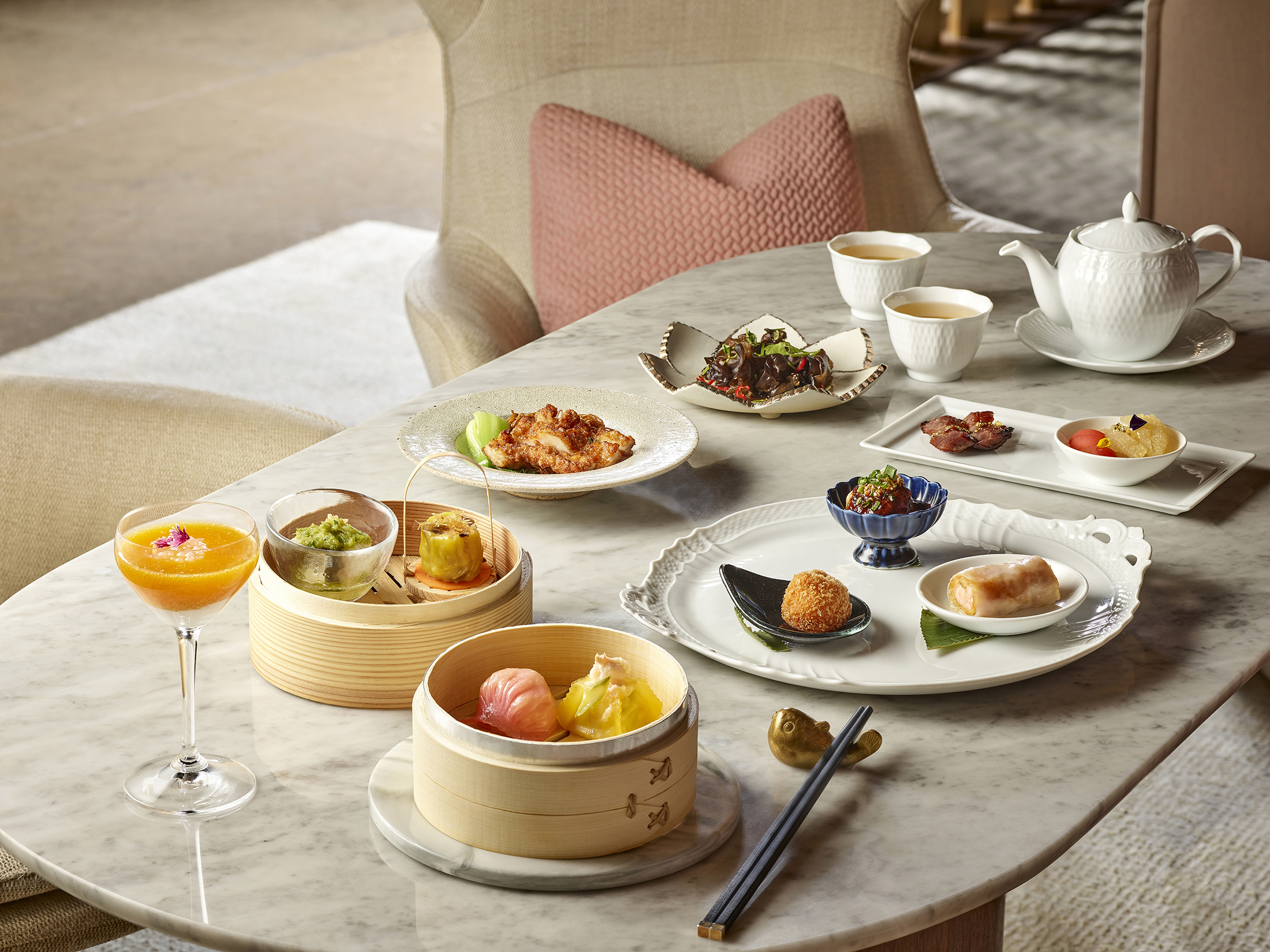 JW Marriott Seoul The Lounge afternoon tea and dim sum