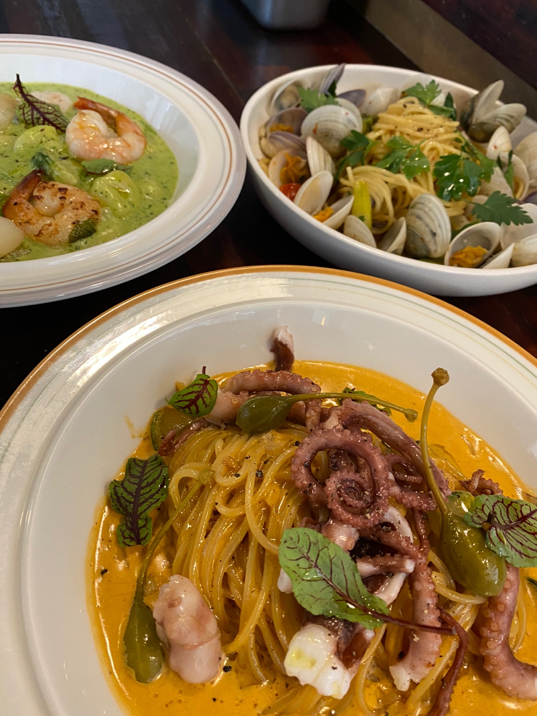 Moeum small Italian spot with mackerel pasta and lamb ragù