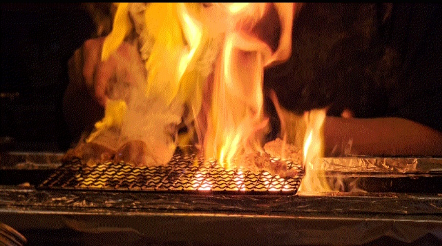 Yakitori Kinoの備長炭火焼き鳥カウンター