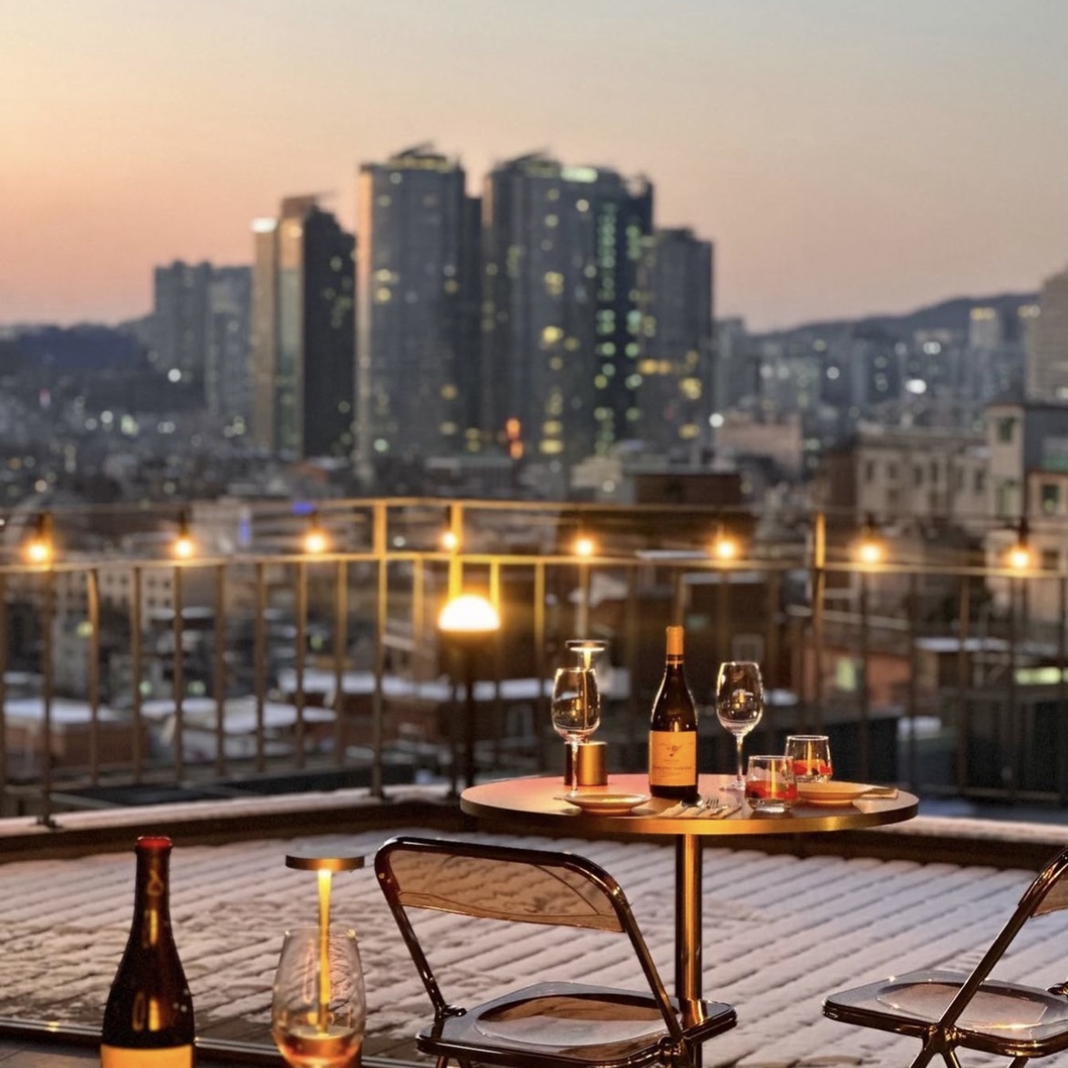 Egg & Flour handmade pasta twirled beside white kimchi - Image 2