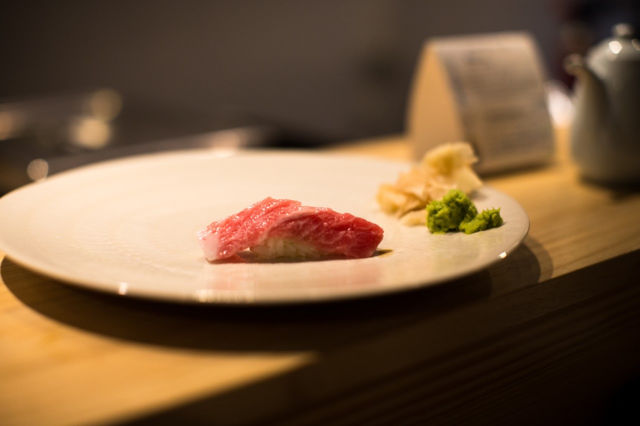 Quiet omakase counter at Song Ha Jeong Sushi