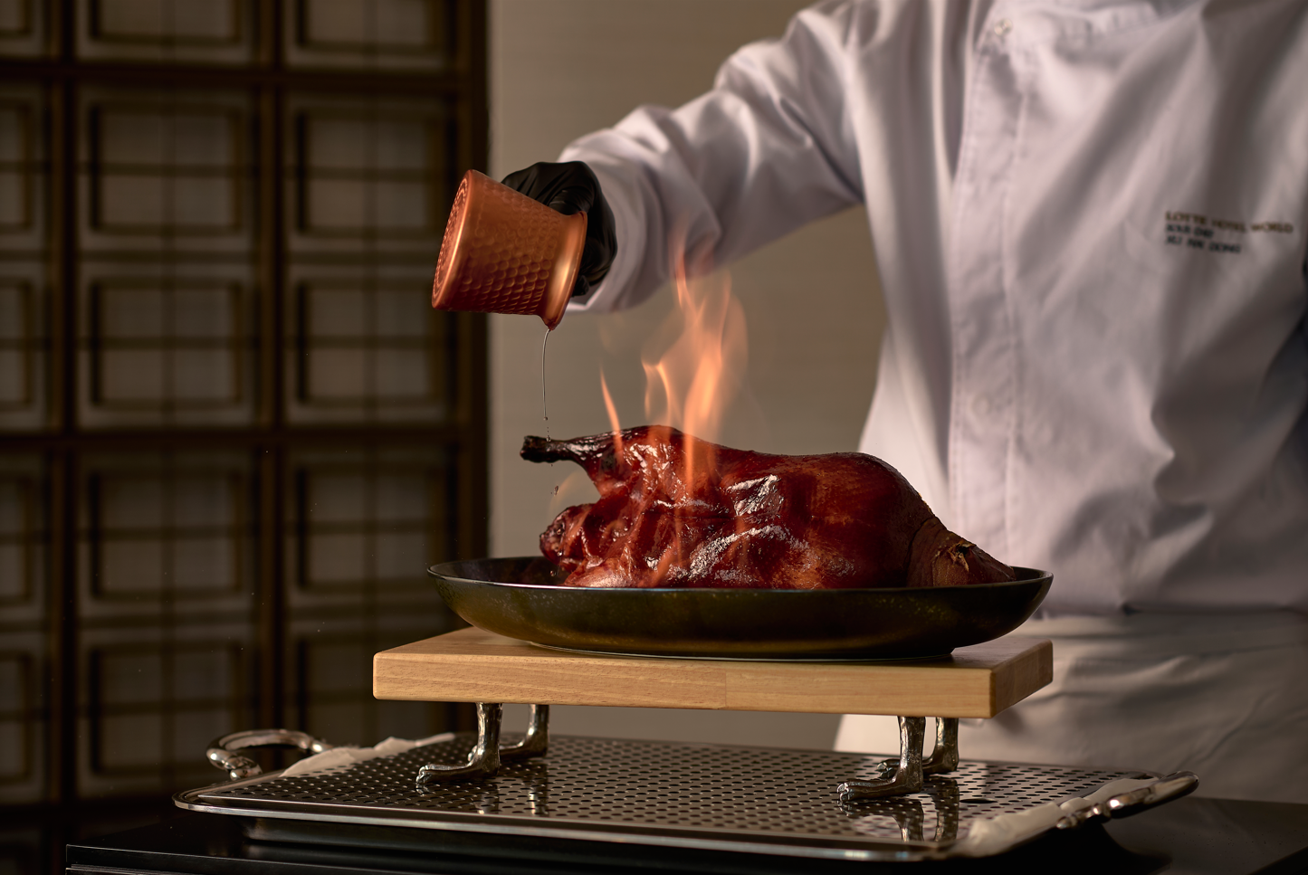 Elegant Cantonese table setting at TOH LIM THE CANTON TABLE