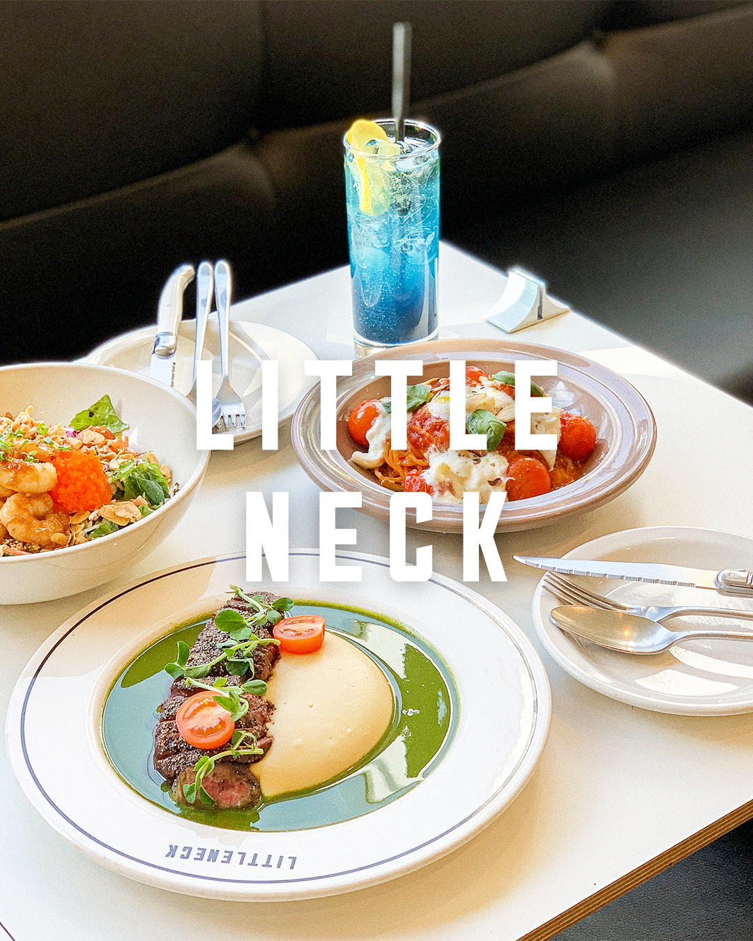 リトルネック漢南の明るいブランチ店内