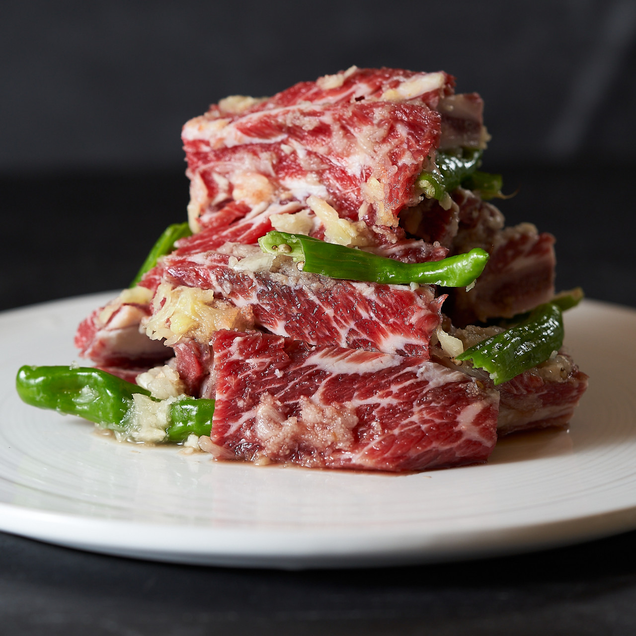 Garlic-marinated pork ribs at Yeoksam