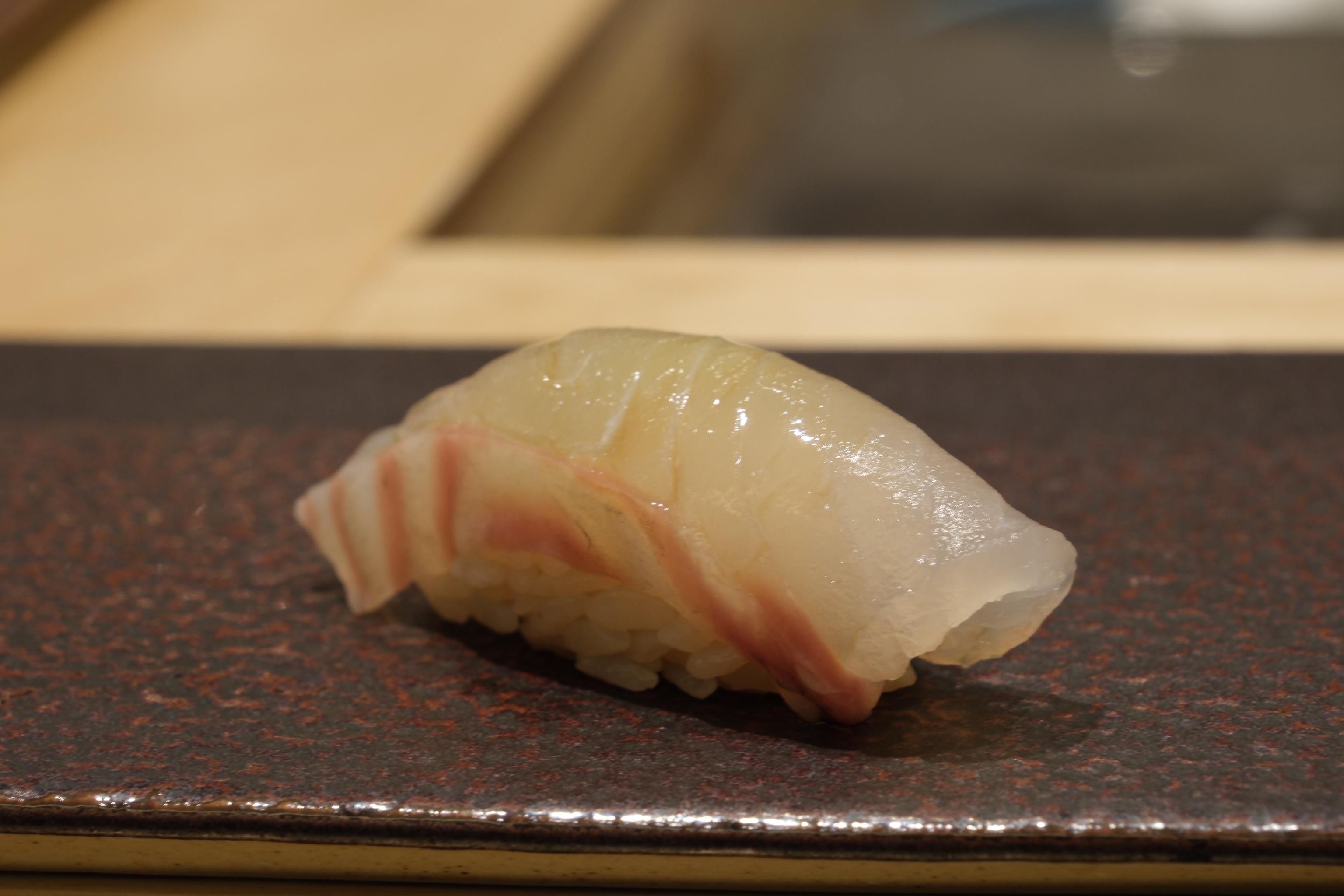 Sushi Koharu omakase counter with seasonal nigiri