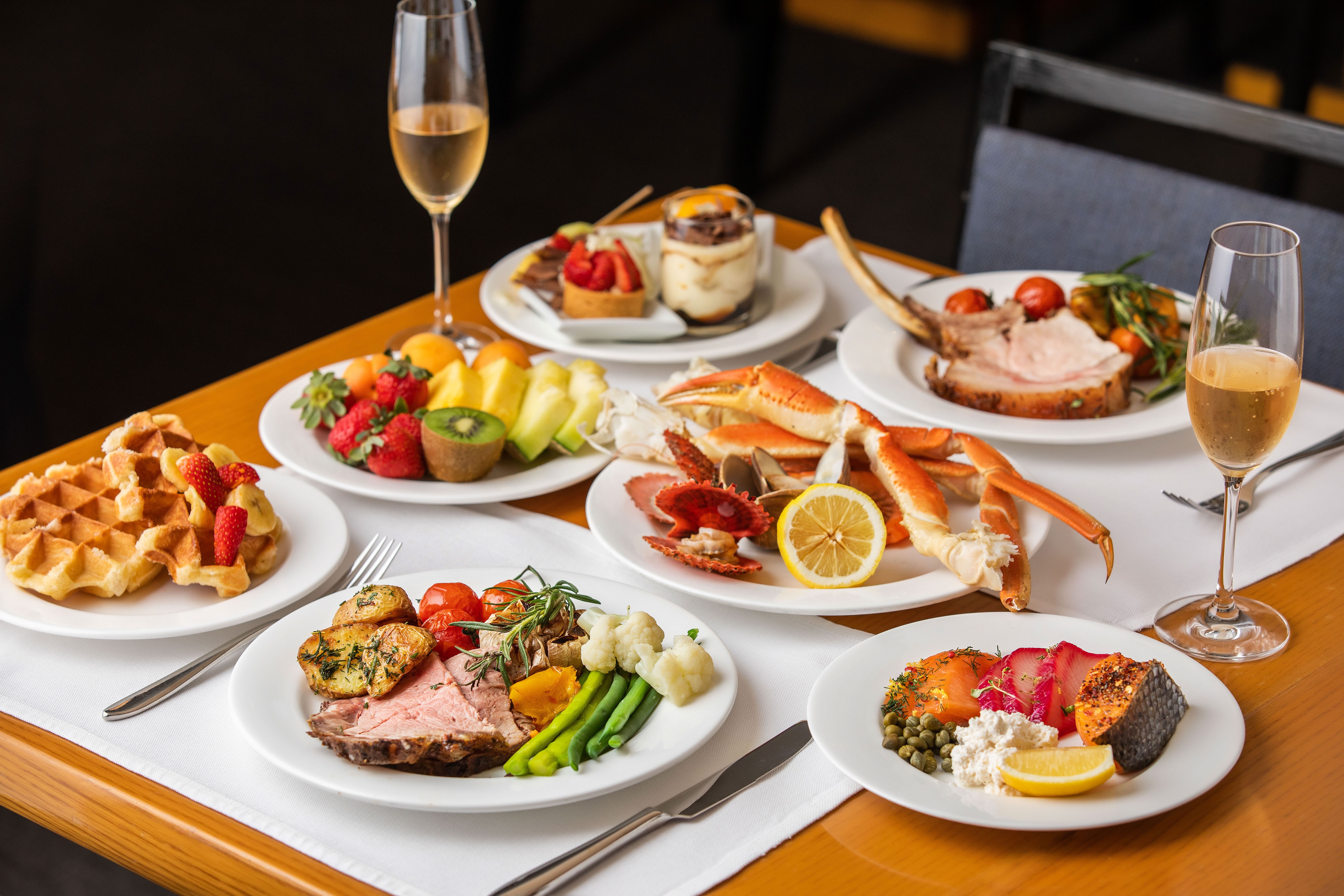 The Terrace Grand Hyatt Seoul buffet with city view