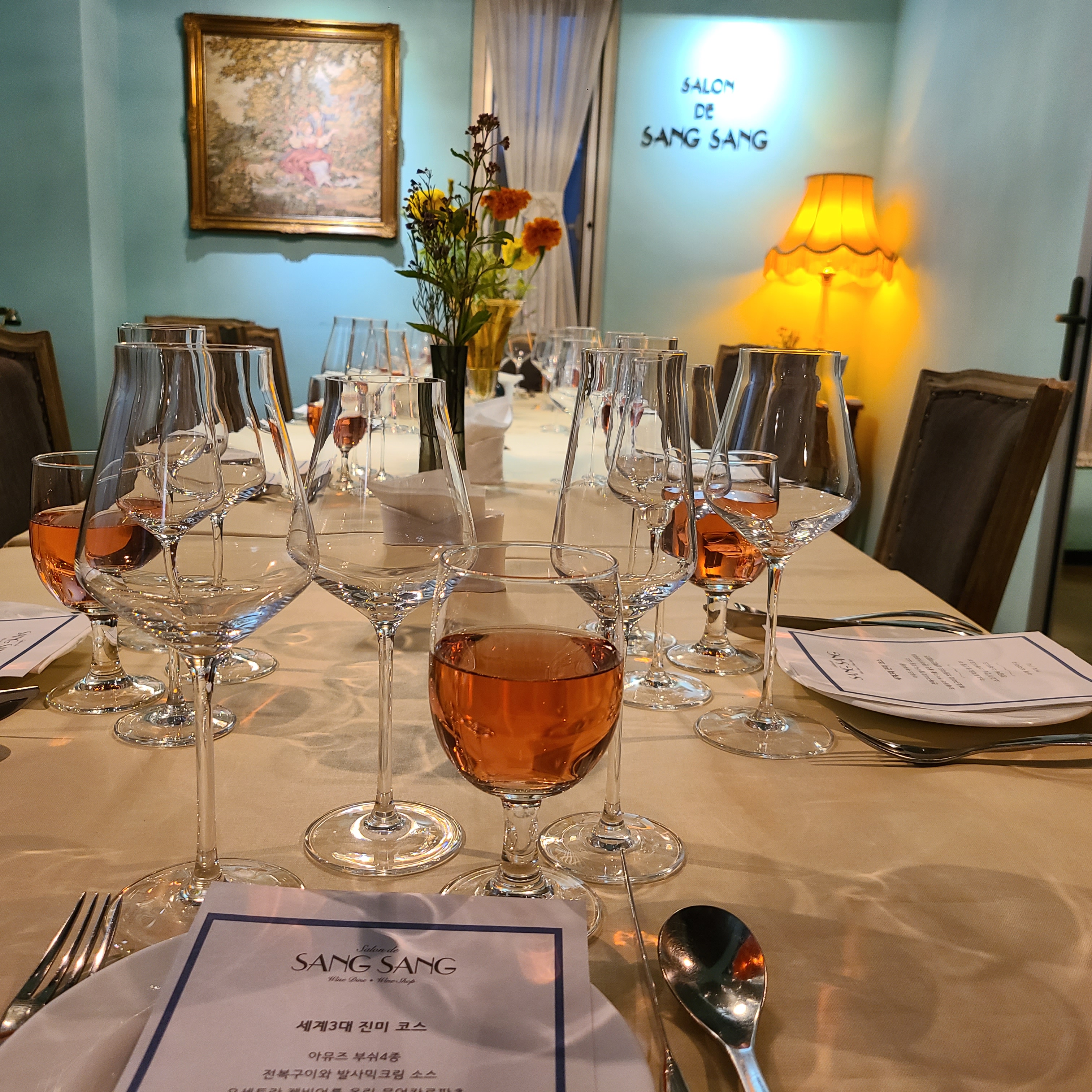 Salon de SangSang飯店風格法式擺盤，歐洲沙龍裝潢