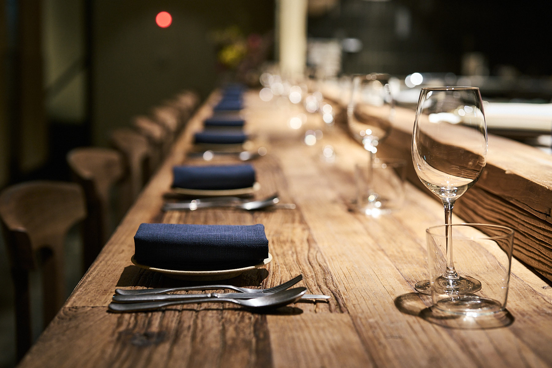 Onyva chef’s counter with contemporary French plates