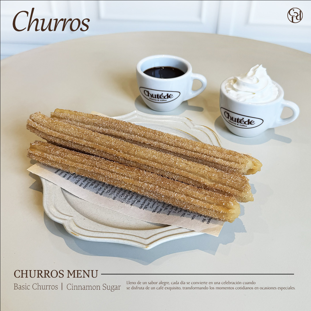 Chuttede Spanish churros with dipping sauces