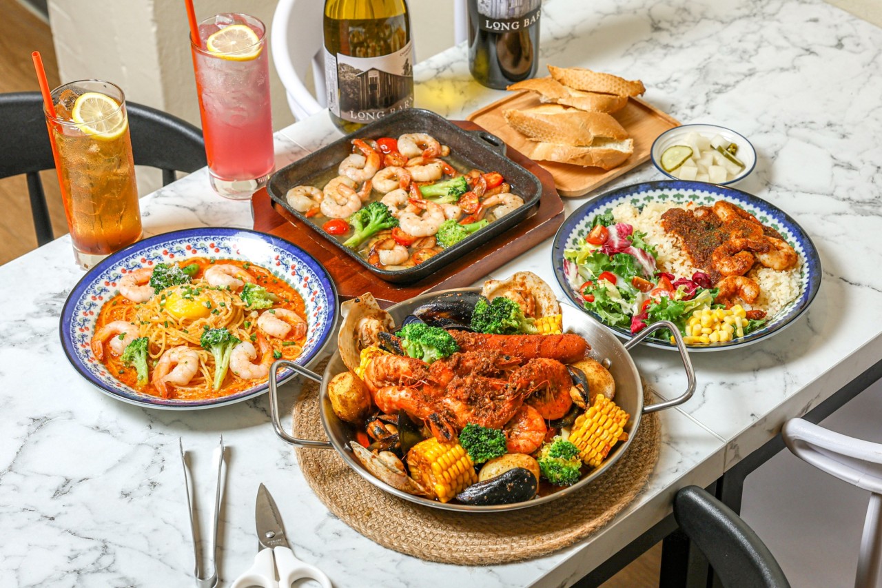 Today's Shrimp Louisiana-style seafood boil with shrimp, corn, sausage