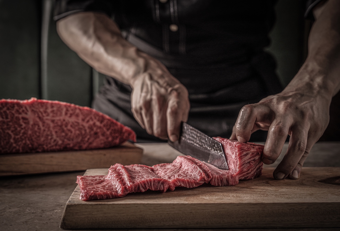 Woominam Centum double Korean beef T-bone on grill