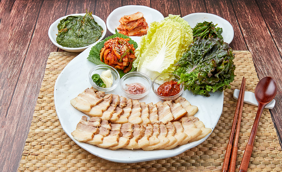 안동국시 소람 보쌈與麵湯套餐