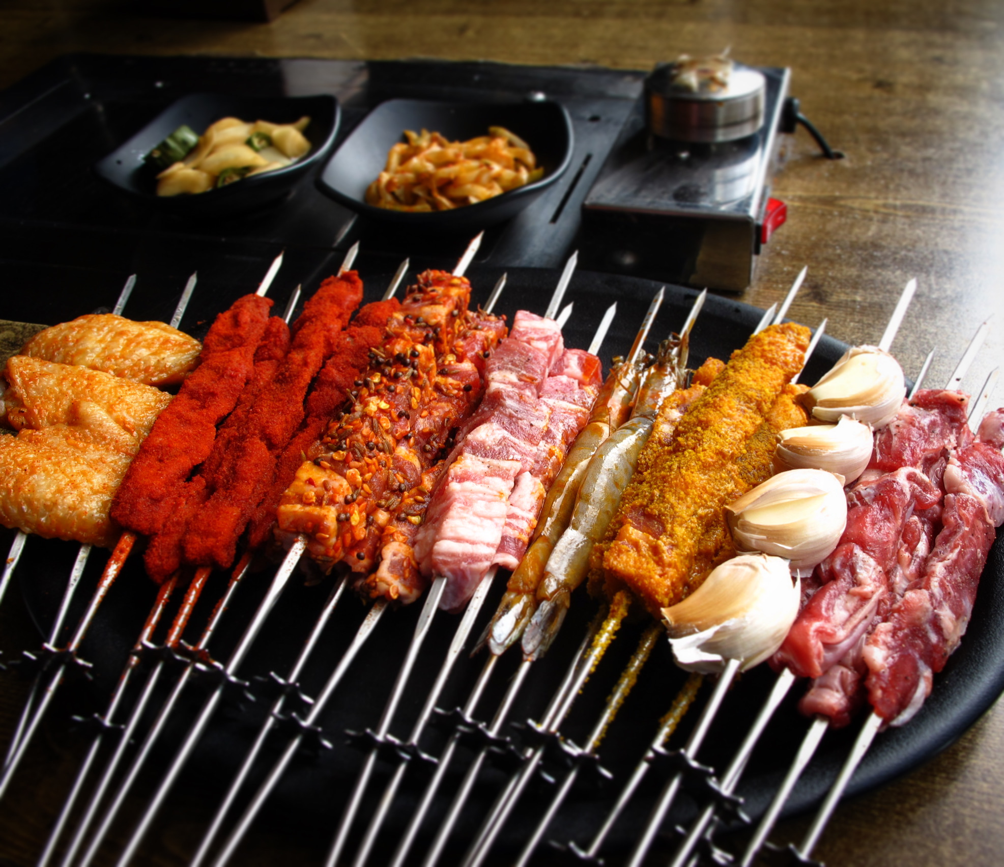 清潭にあるシミャンの炭火ラム串