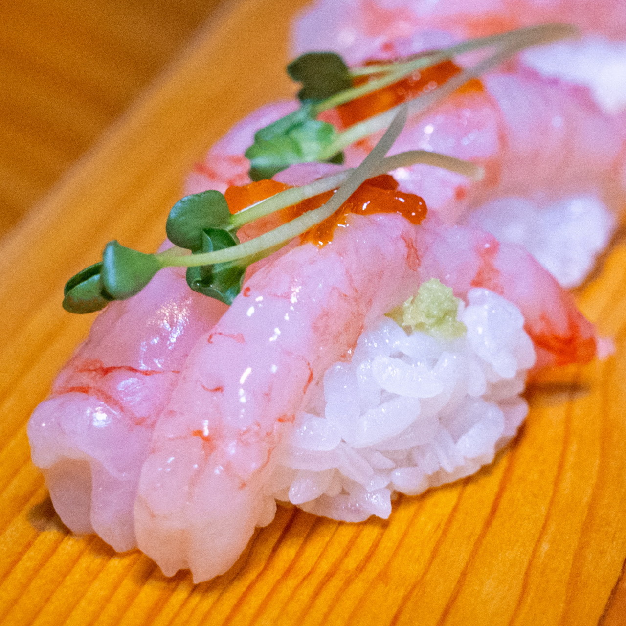 Sani's Fish House sashimi course with seasonal varieties