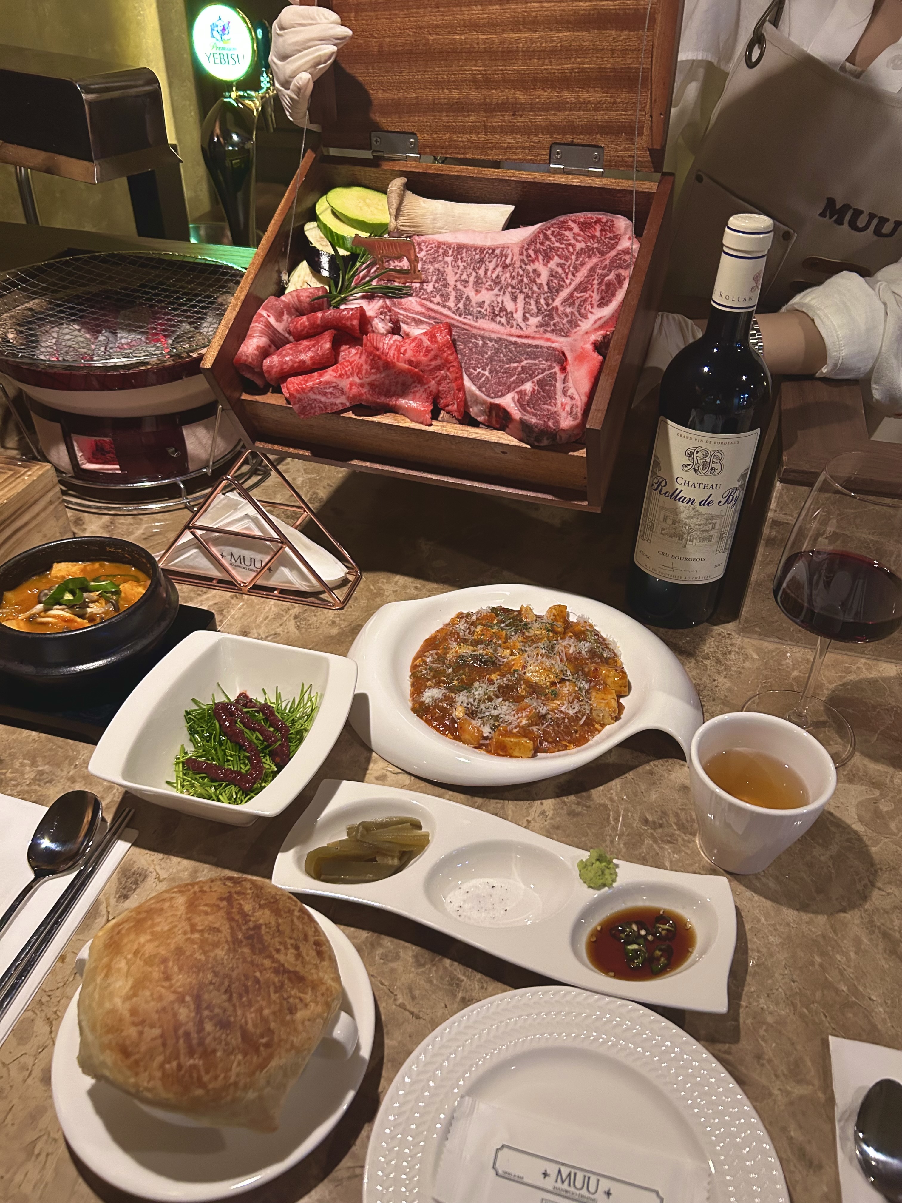 MUU Hanwoo Dining清潭吧台精緻烤肉套餐