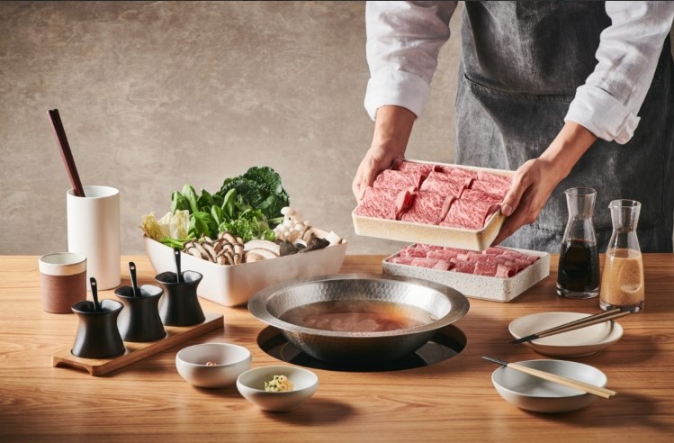 Modern Shabu House twin broths and tableside truffle risotto