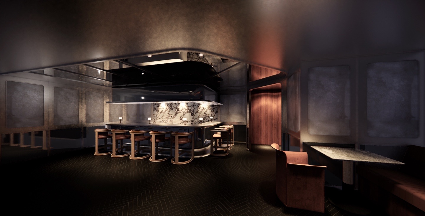 BAWI Pasta Bar counter at Shinsegae Gangnam