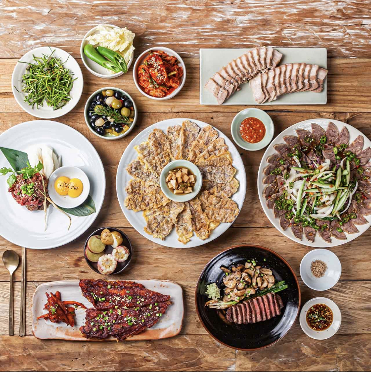 Juansang Korean dishes paired with wine