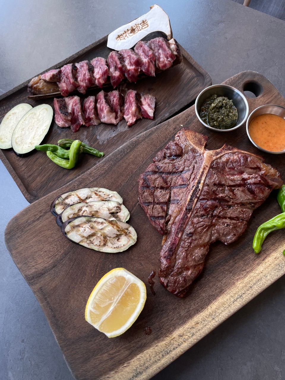 Meat Flower Road bone-in cuts aged and pre-cooked