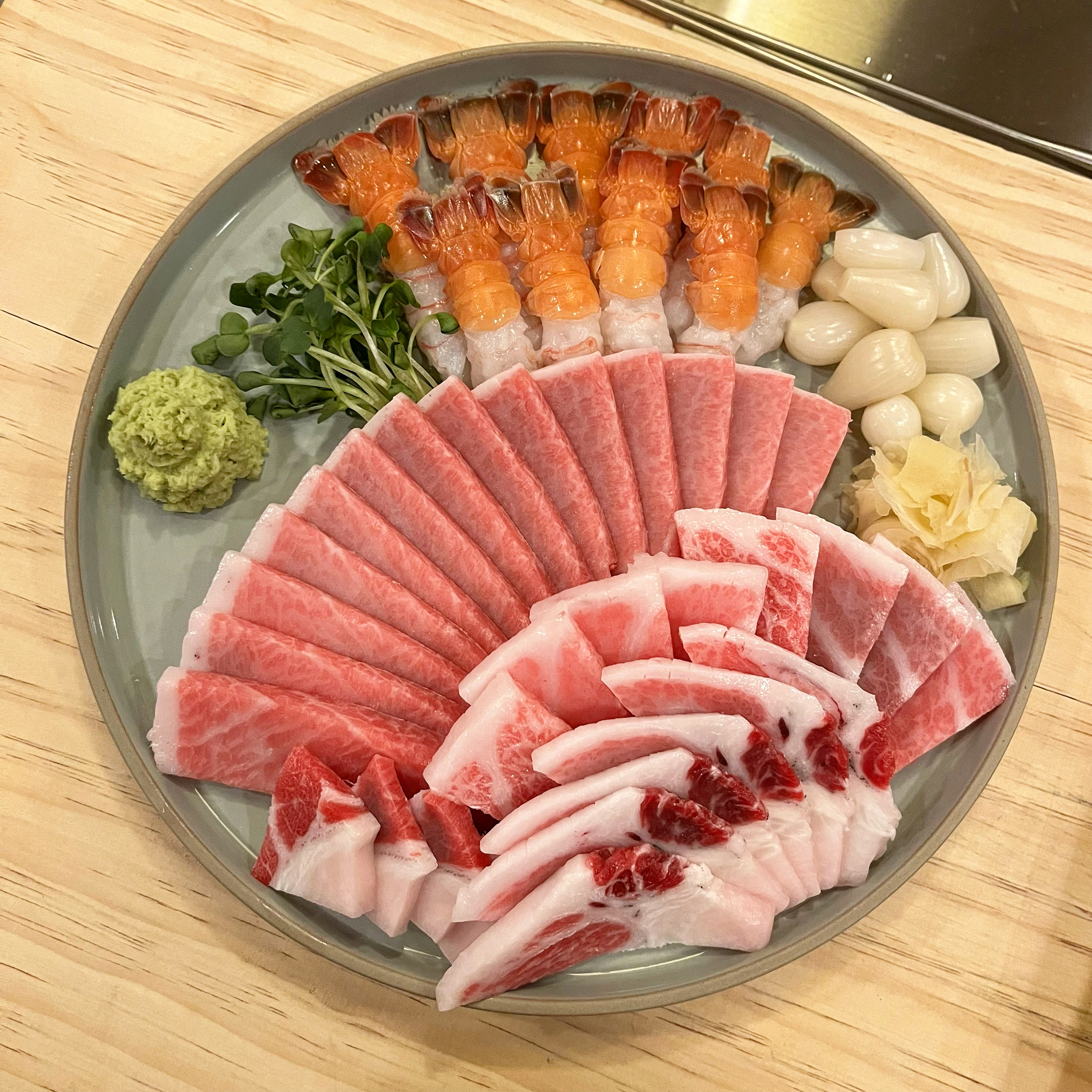 Inson Seoul aged tuna platter in Huam-dong