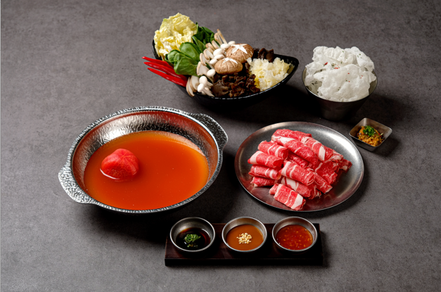 Hanwoo shabu setup at Yoonseul Songdo