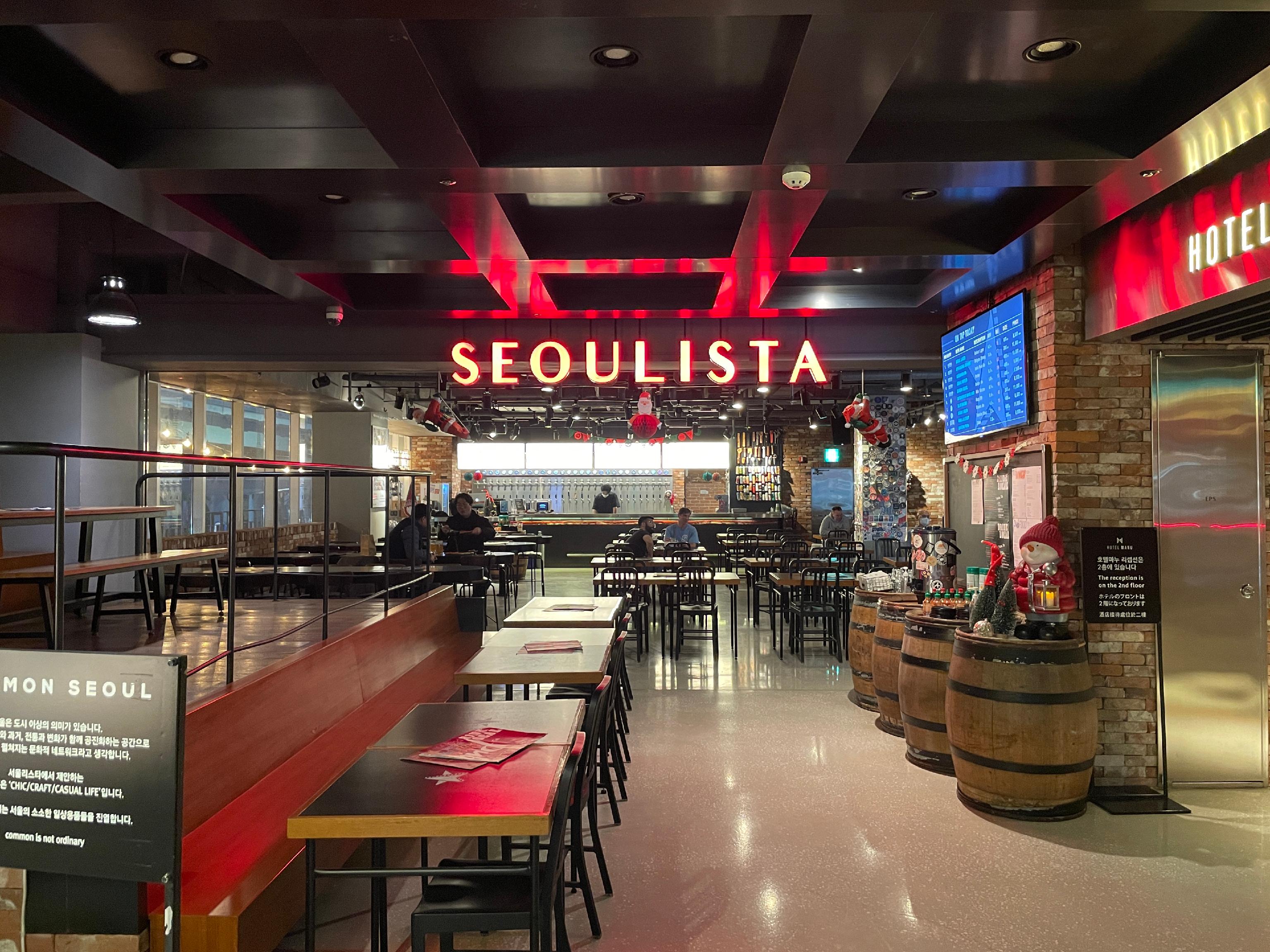 Seoulista beer hall with golden fried chicken and craft beer taps