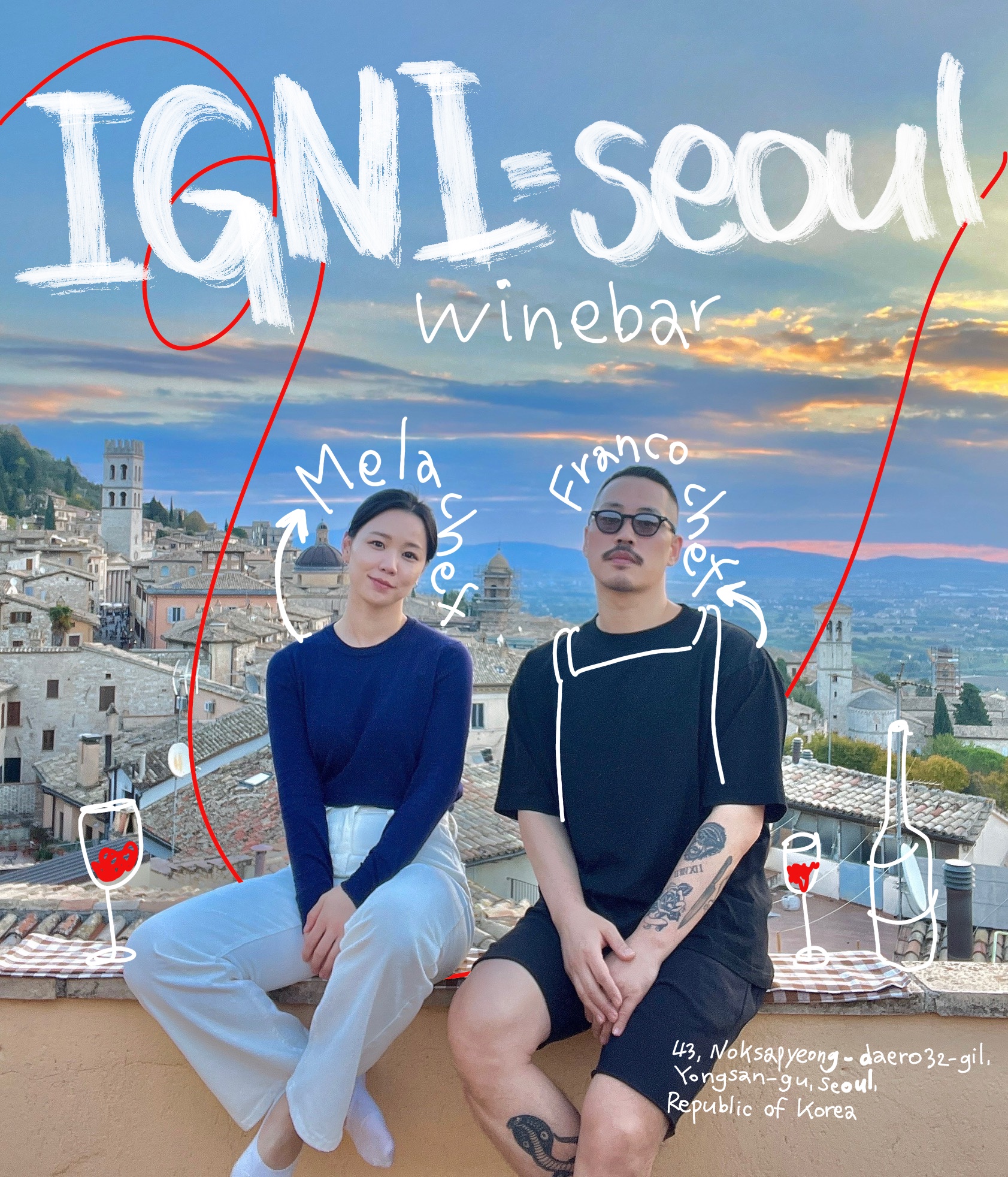 Igniのワインバーと肉・鶏料理のプレート